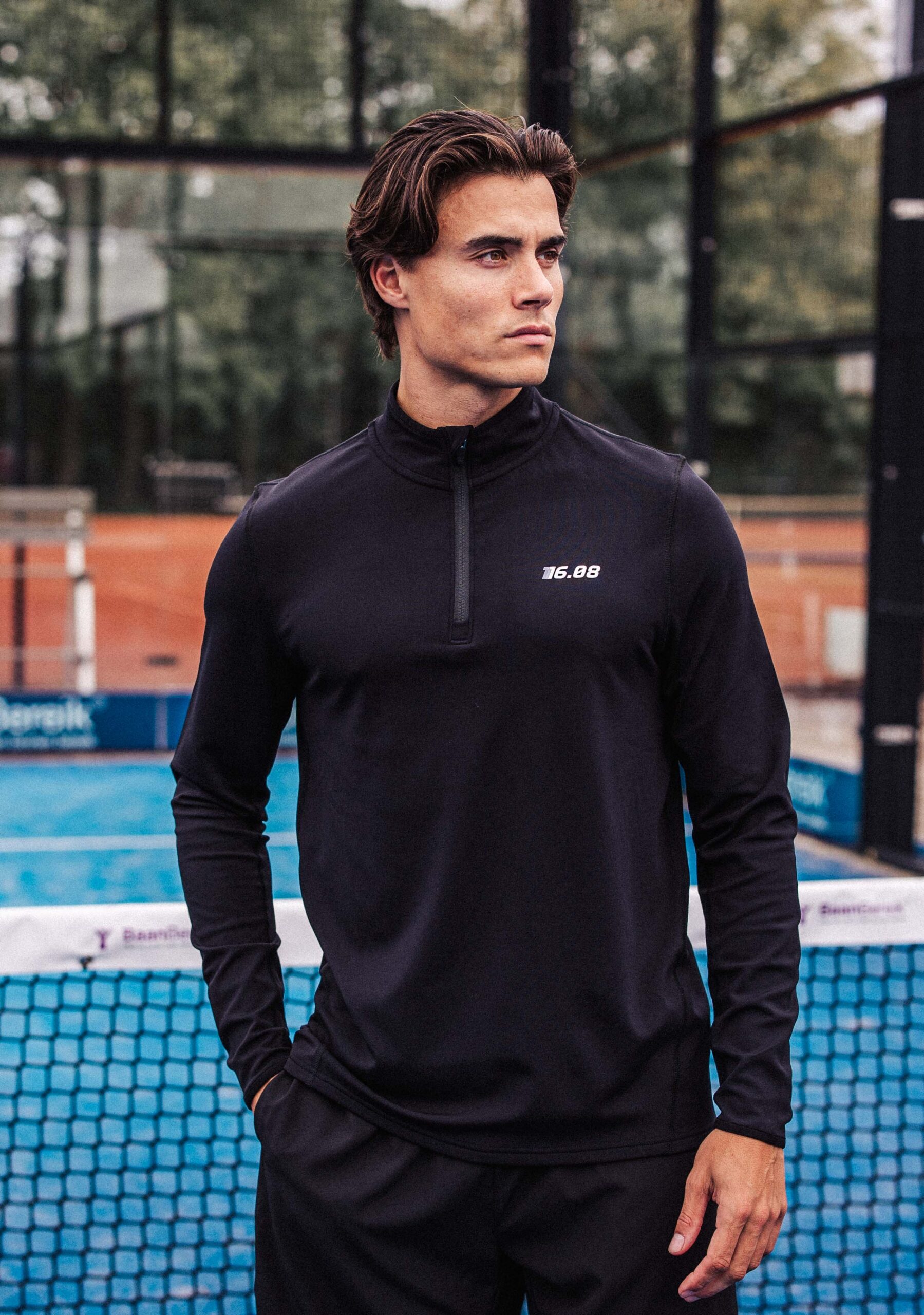 Sport-Fleece-Pullover Schwarz 1608 WEAR