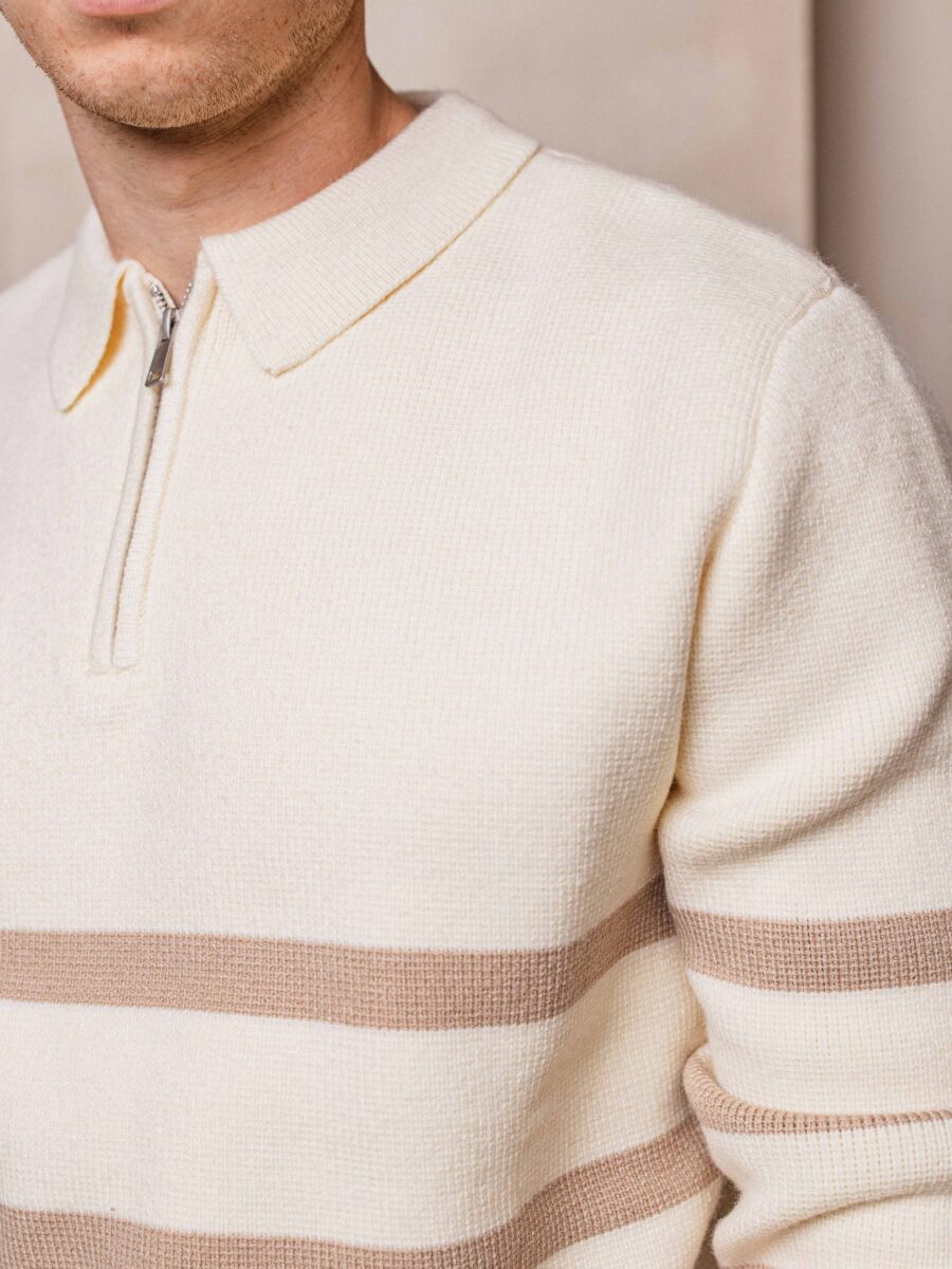 Off White Stripe Sweater