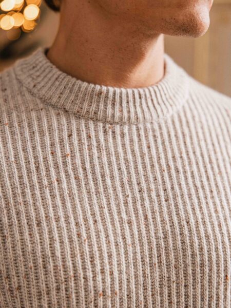 Grey Melange Knitted Sweater