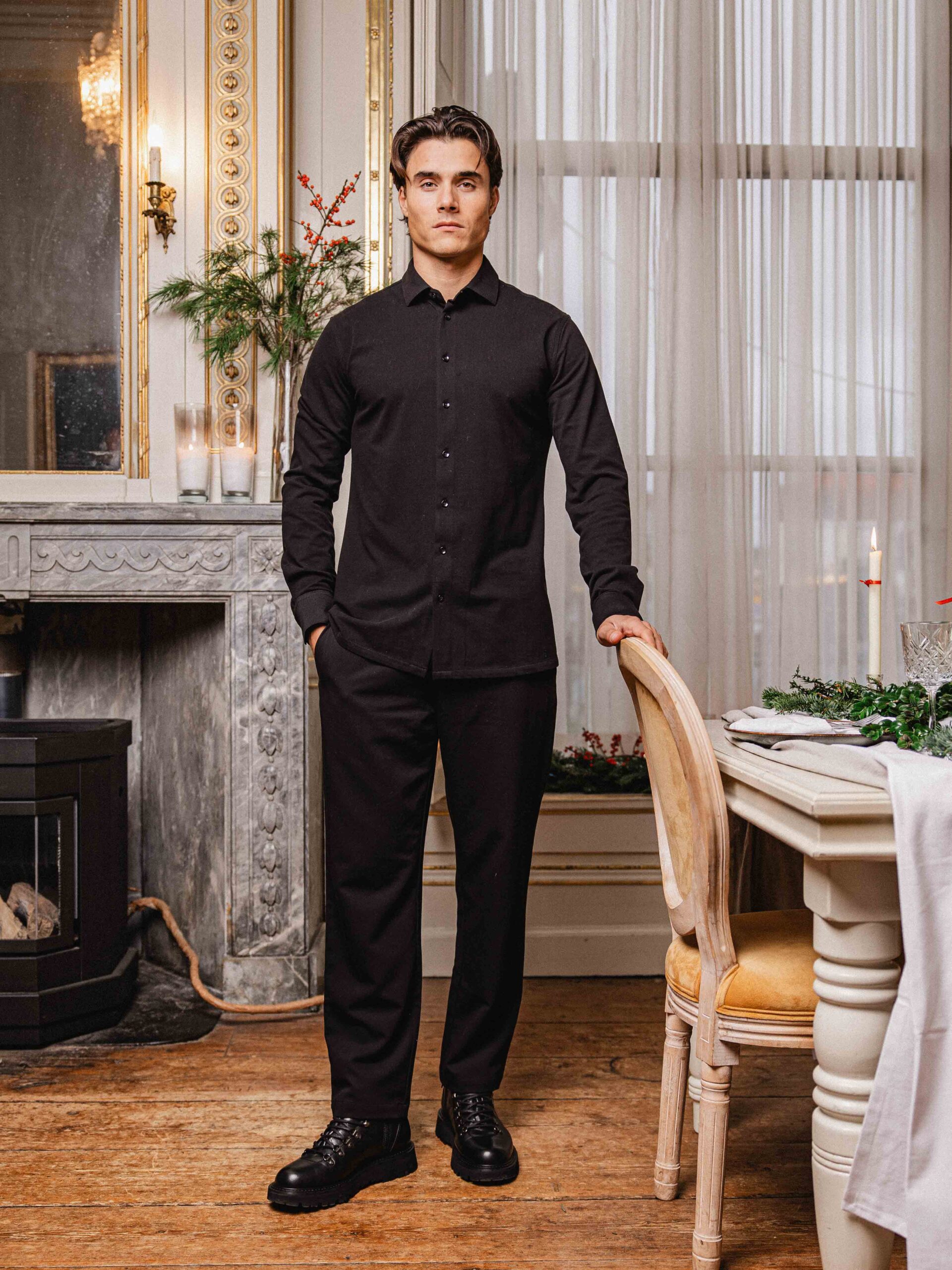 Black Casual Pantalon 1608 WEAR