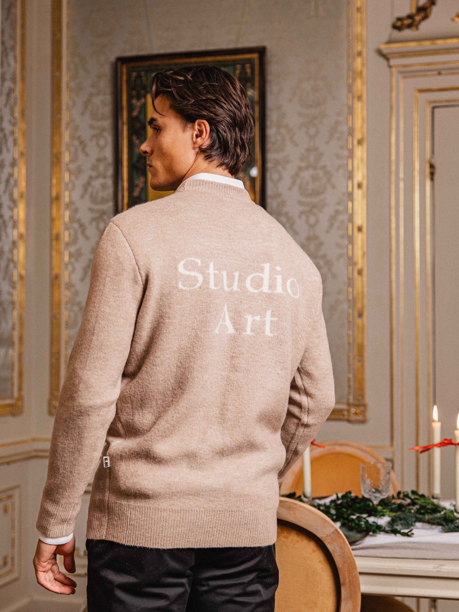 Brown Studio Texture Sweater 1608 WEAR