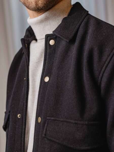 Black Button Overshirt