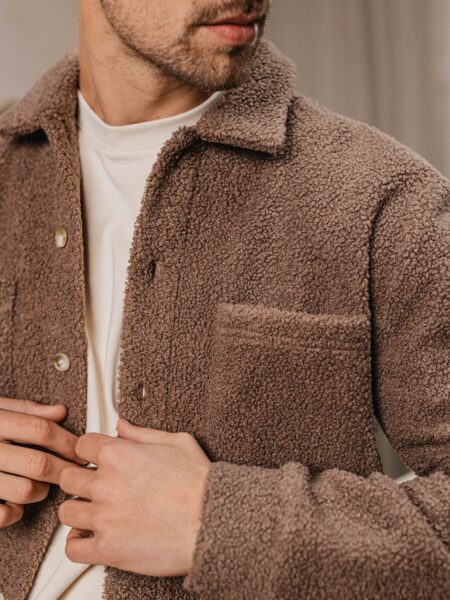 Brown Teddy Overshirt