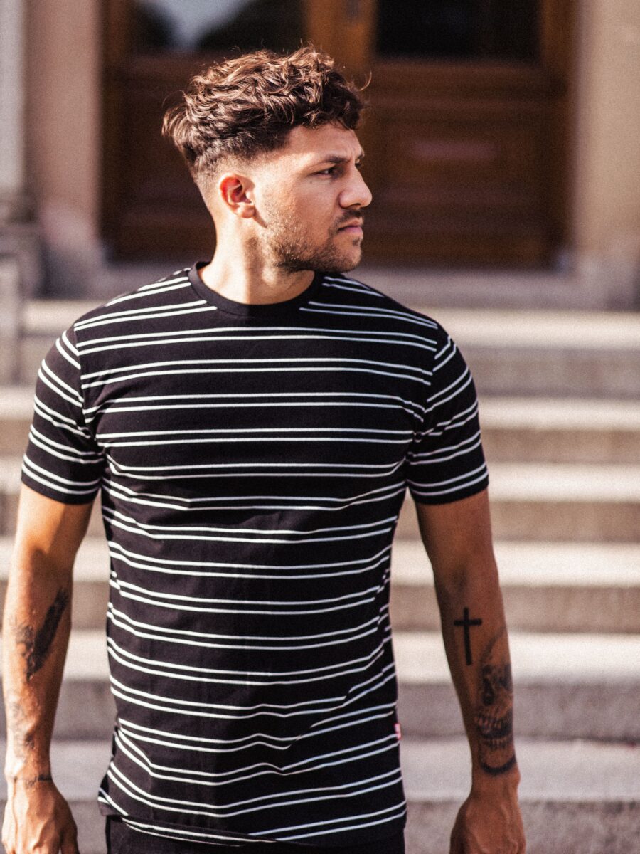 Black stripe tshirt