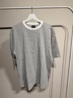 SAMPLE Oversized Grey Stripe T-Shirt