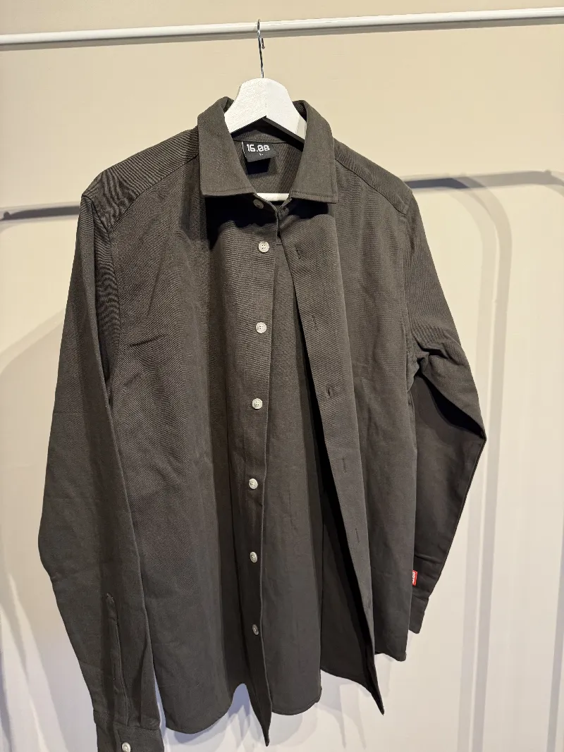 SAMPLE Dark Brown Cotton Overshirt