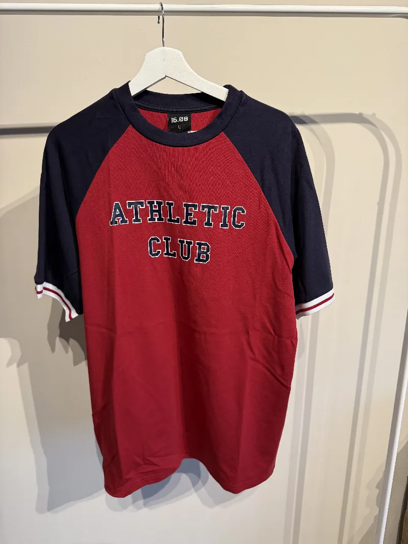 SAMPLE Oversized Red Athletic T-Shirt