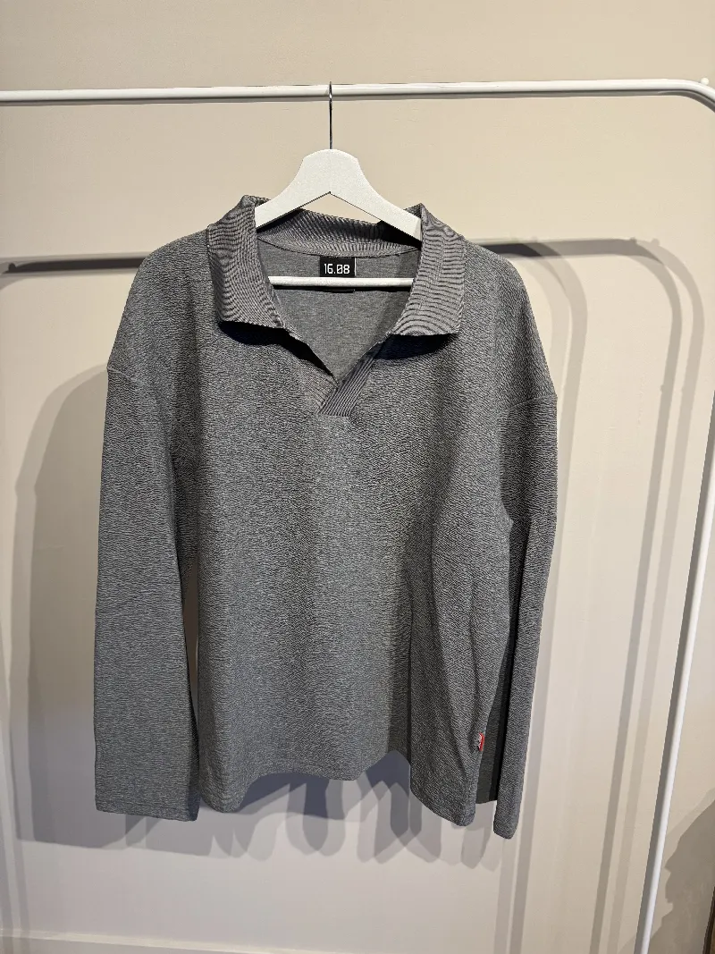 SAMPLE Grey Longsleeve V-Polo