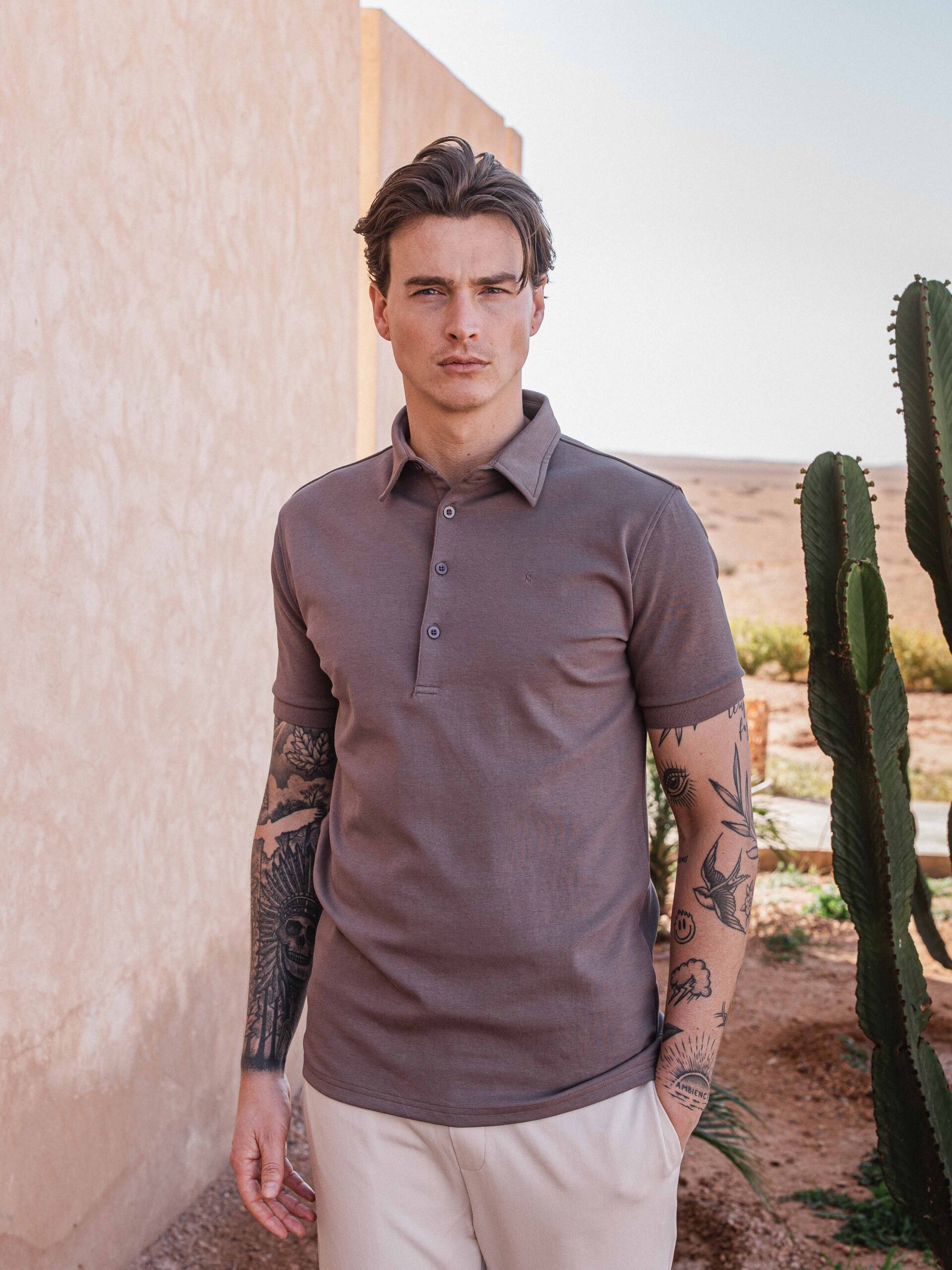 Brown Business Polo 1608 WEAR