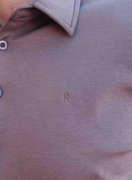 Brown Business Polo