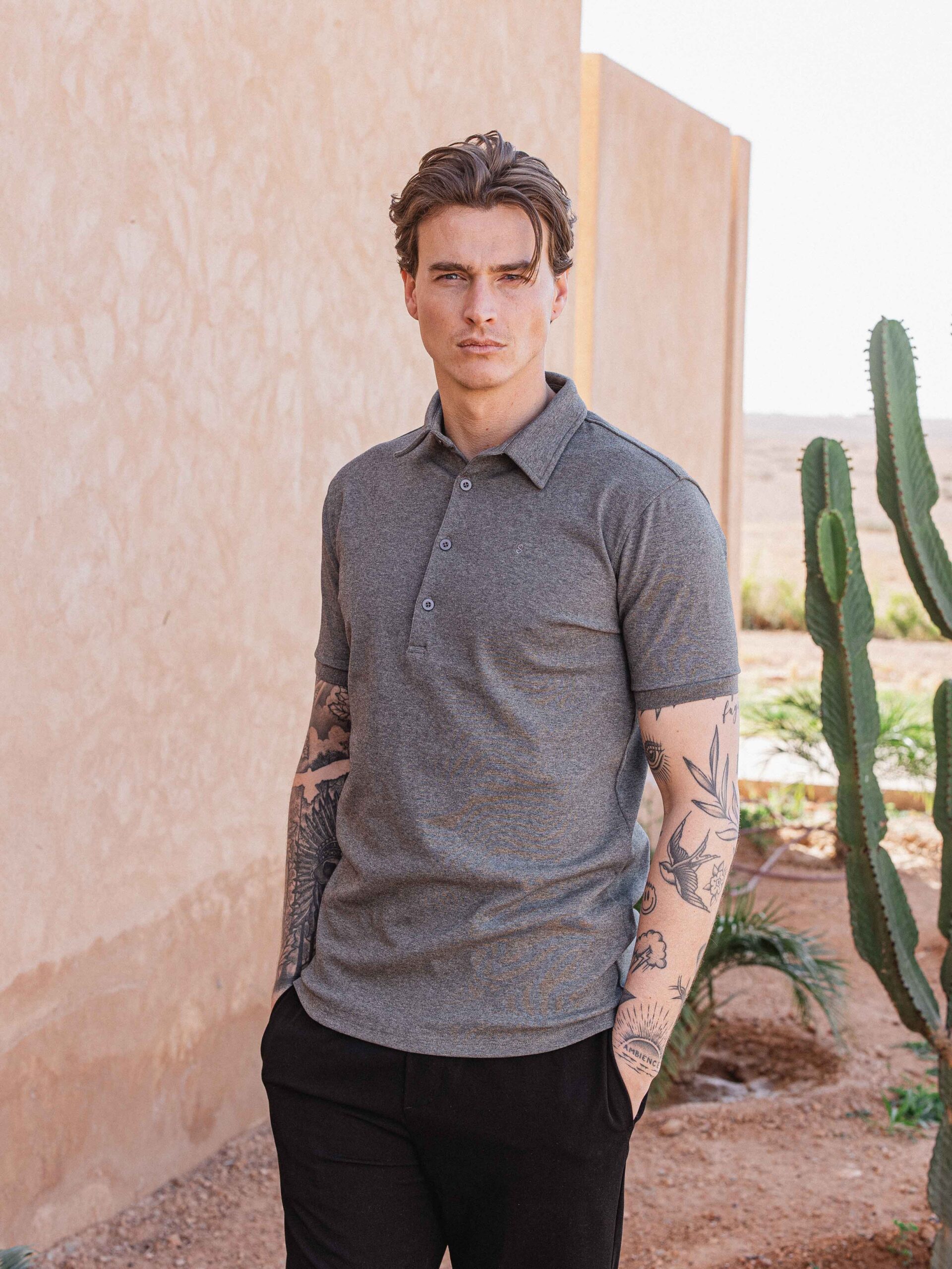Grey Business Polo 1608 WEAR