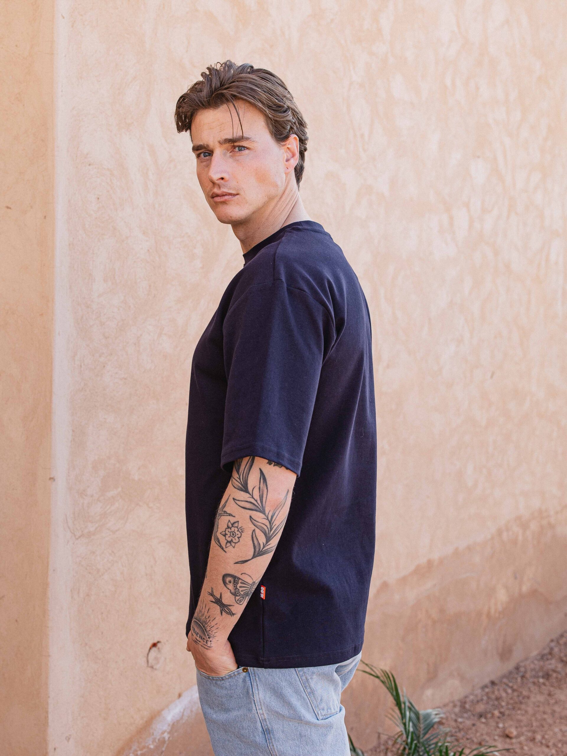 Navy Oversized T-shirt 1608 WEAR