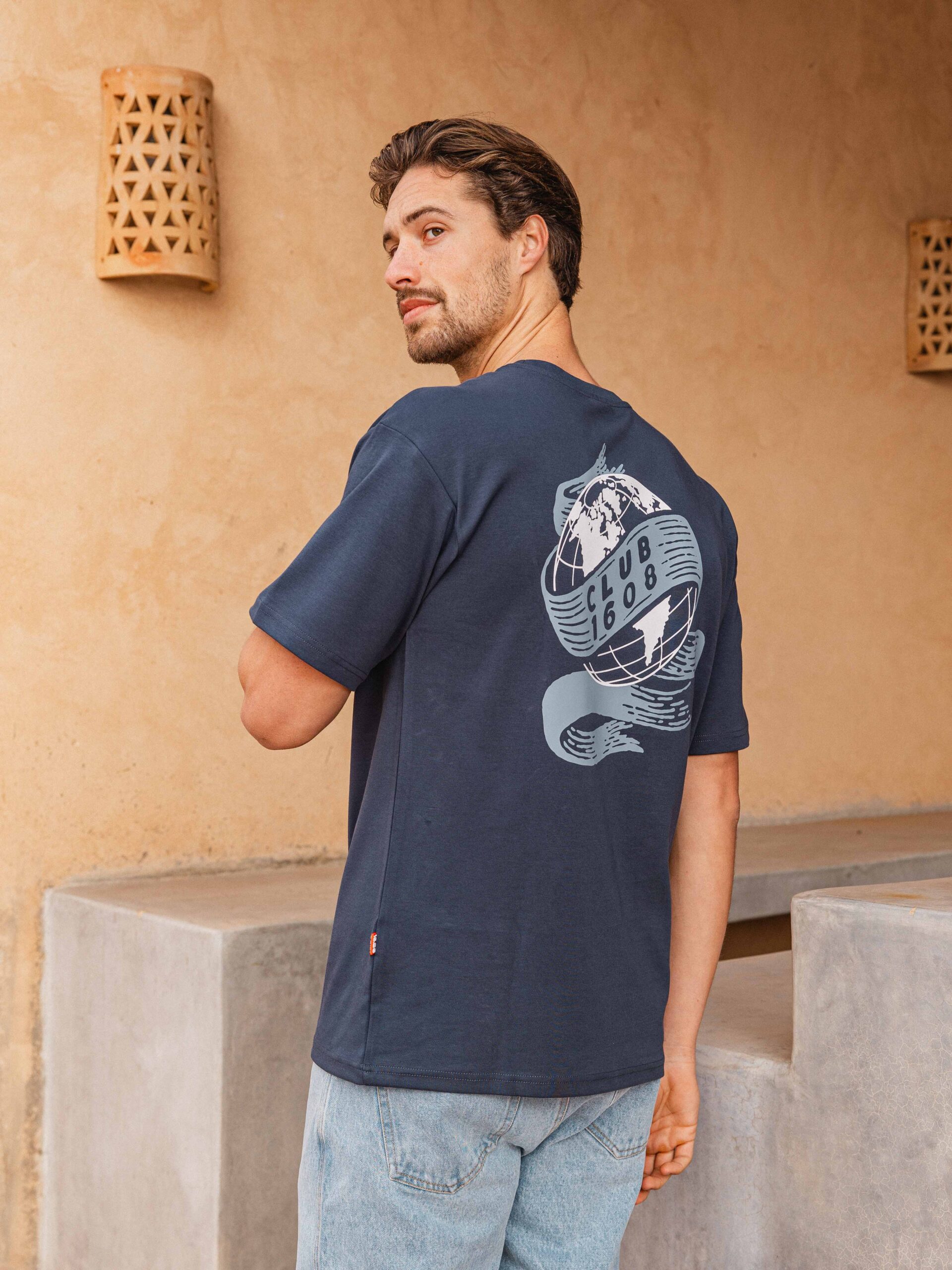 Stone Blue Global T-shirt 1608 WEAR