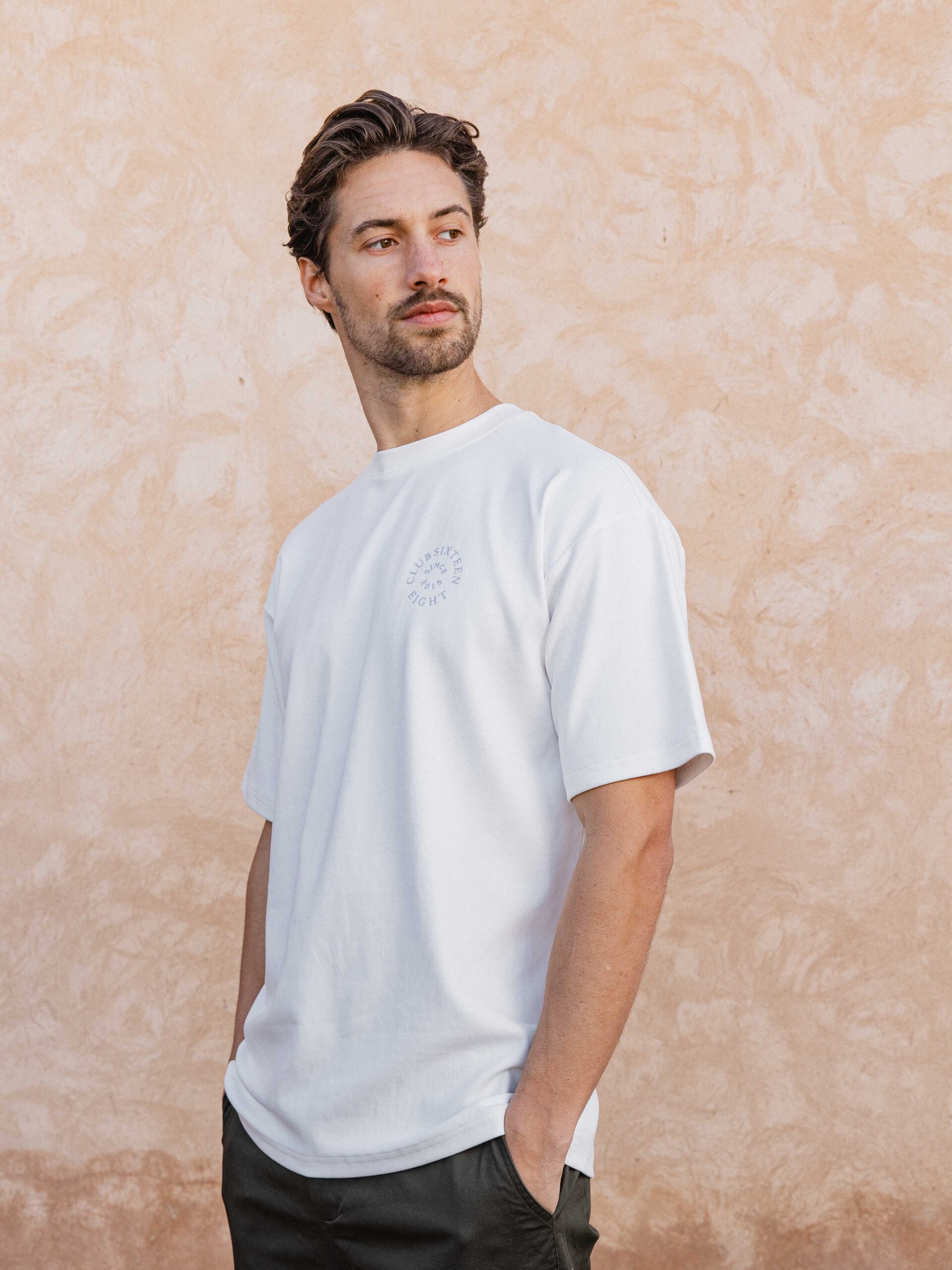 White Oversized Circle T-shirt 1608 WEAR