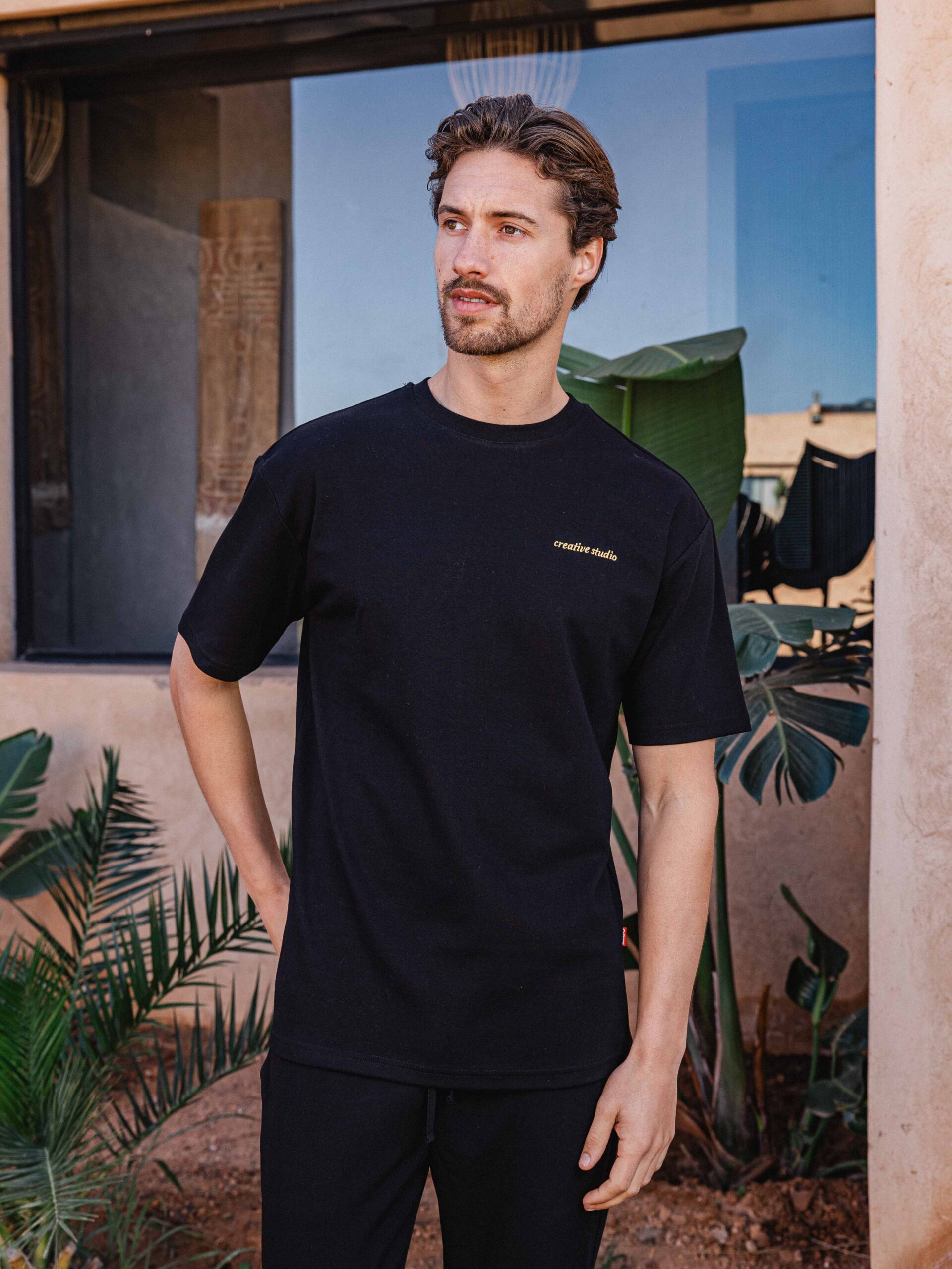 Black Creative Oversized T-shirt 1608 WEAR
