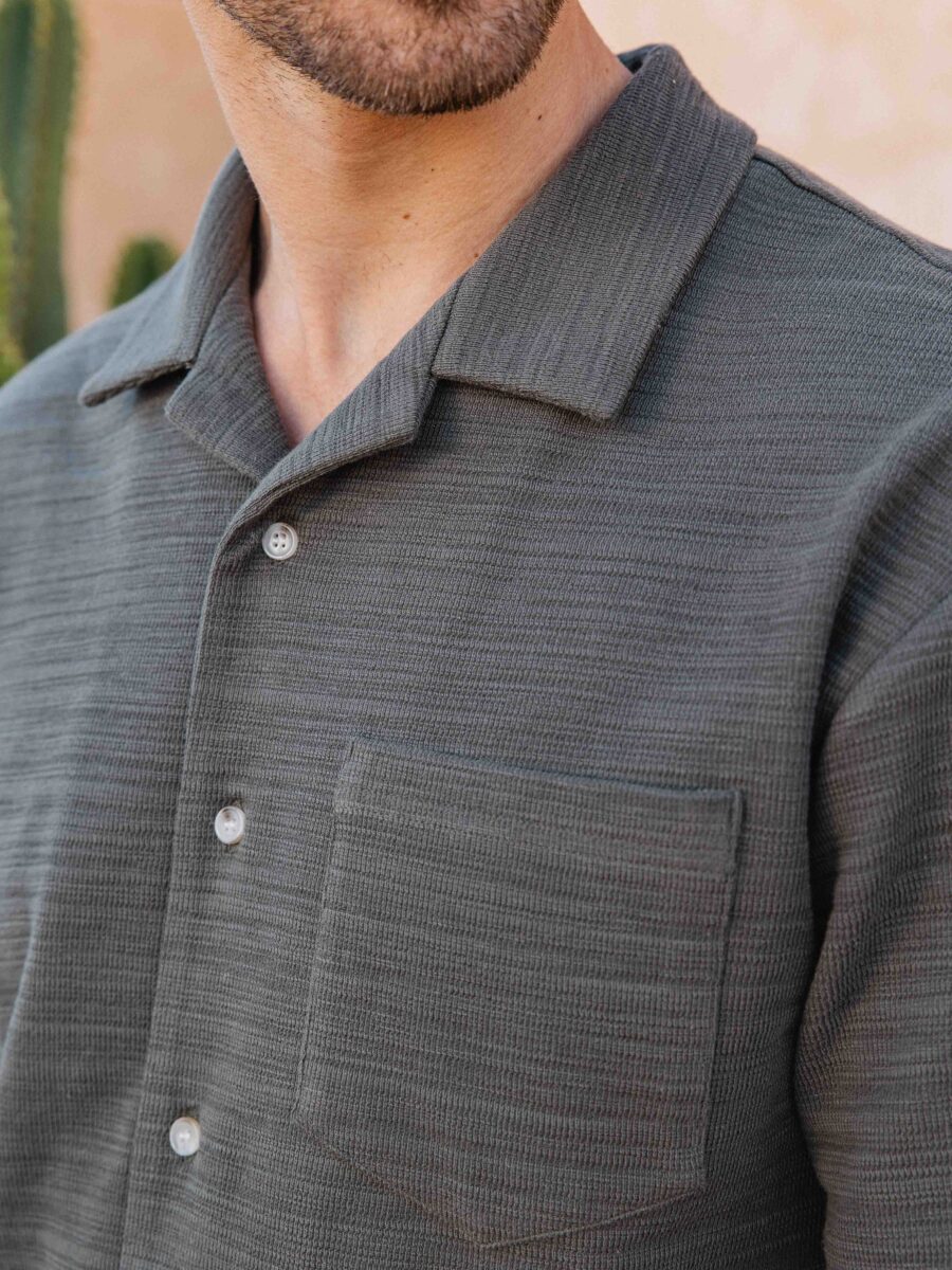 Army Knit Polo Shirt