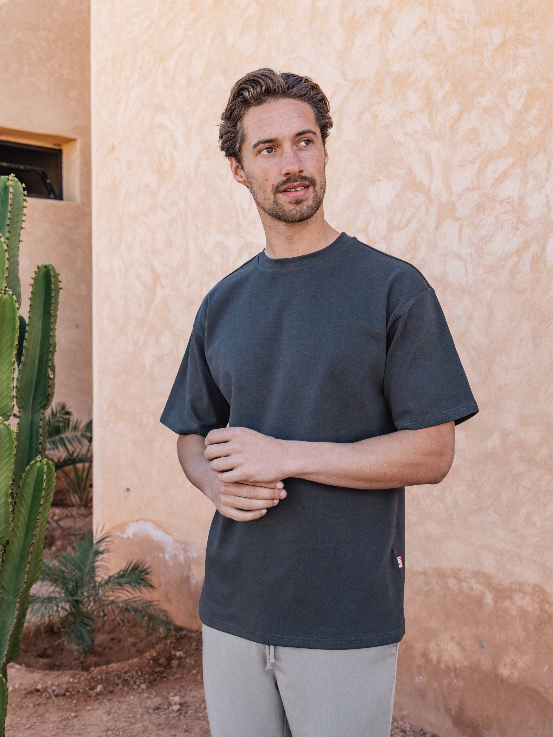 Off Black Oversized T-shirt 1608 WEAR