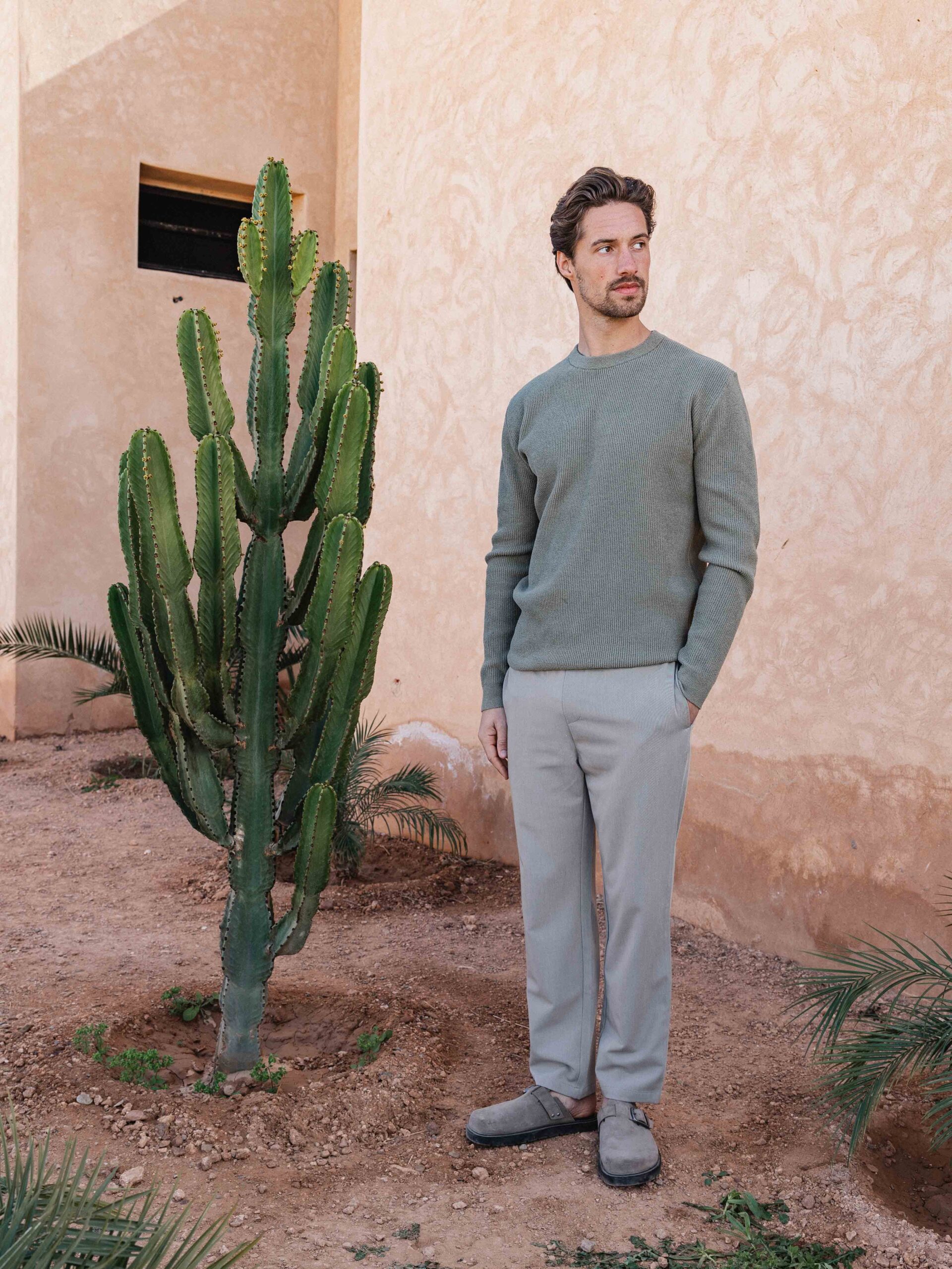 Green Soft Knit Pullover 1608 WEAR