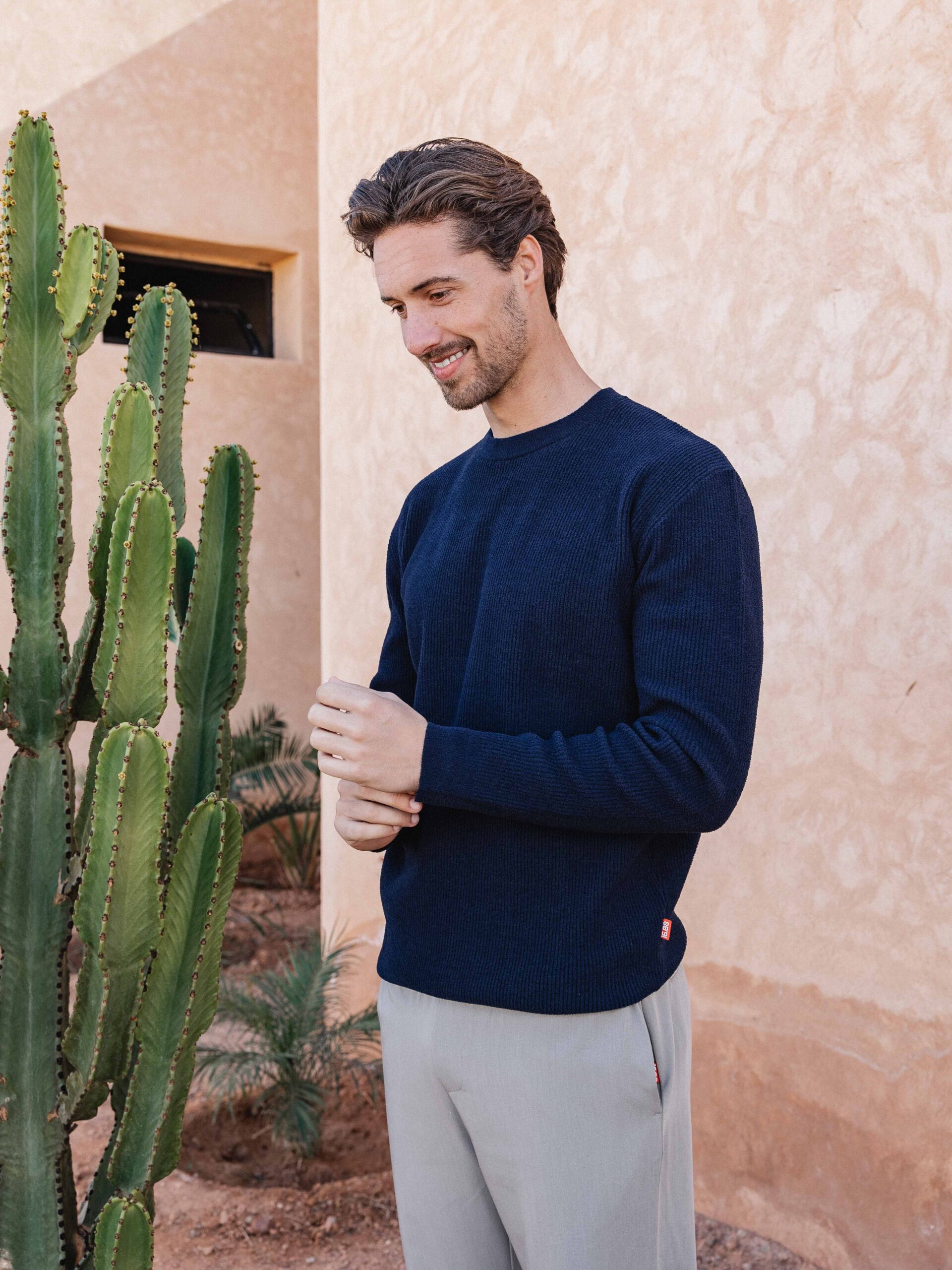 Navy Soft Knit Pullover 1608 WEAR