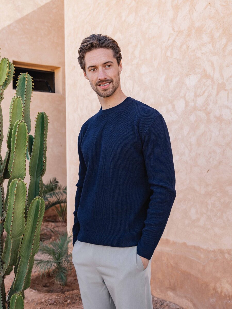Navy Soft Knit Pullover