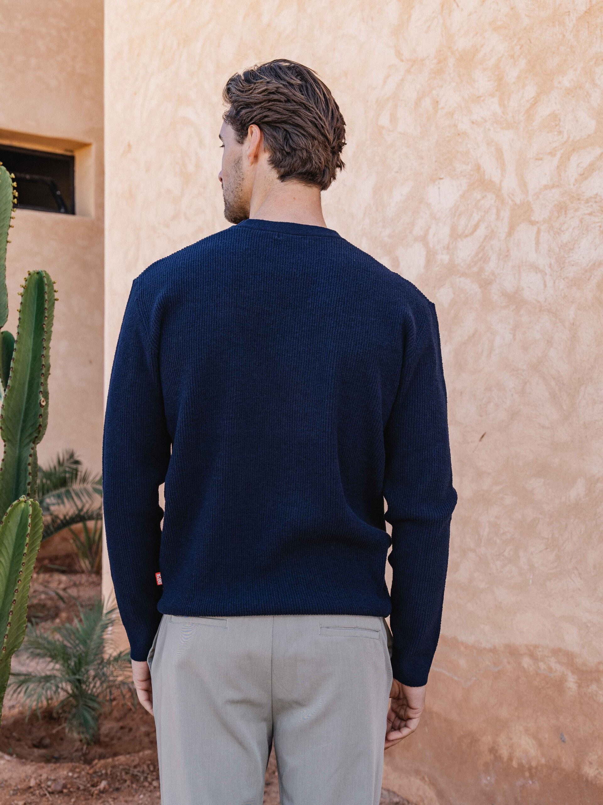 Navy Soft Knit Pullover 1608 WEAR