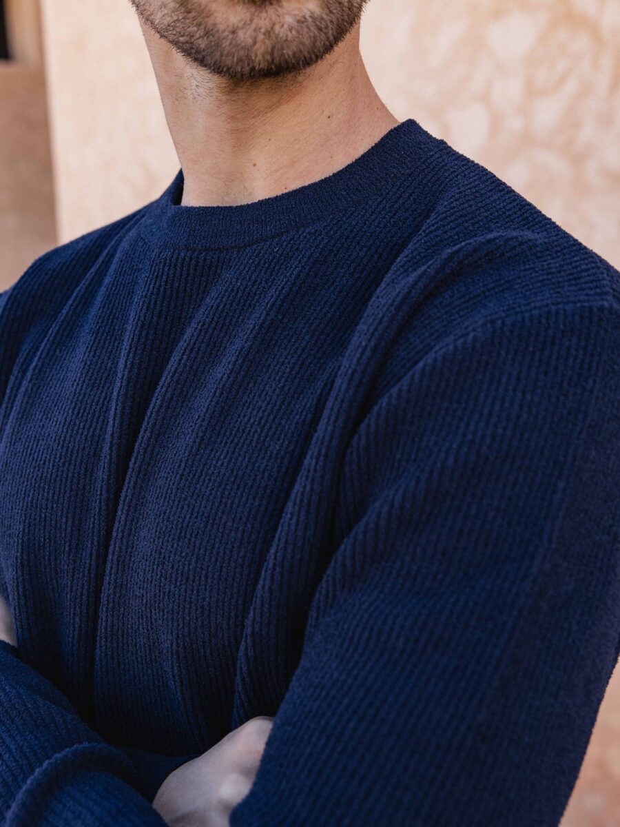 Navy Soft Knit Pullover