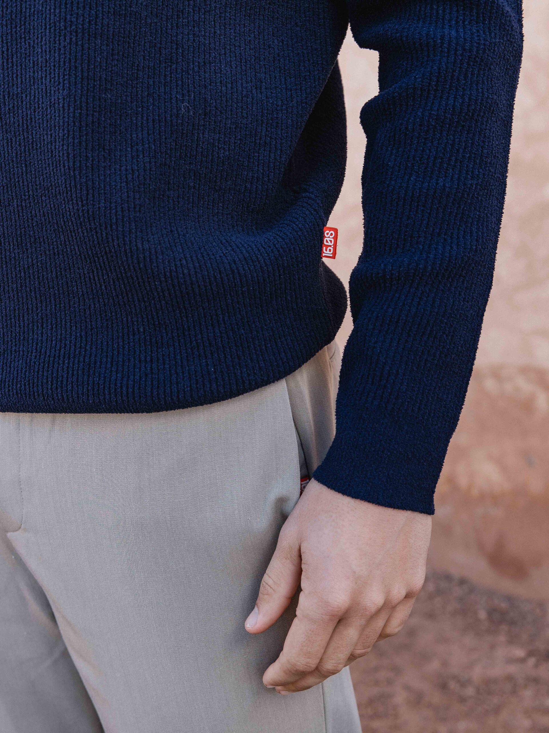 Navy Soft Knit Pullover 1608 WEAR