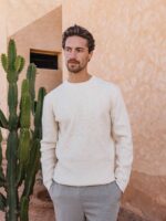 Off White Soft Knit Pullover
