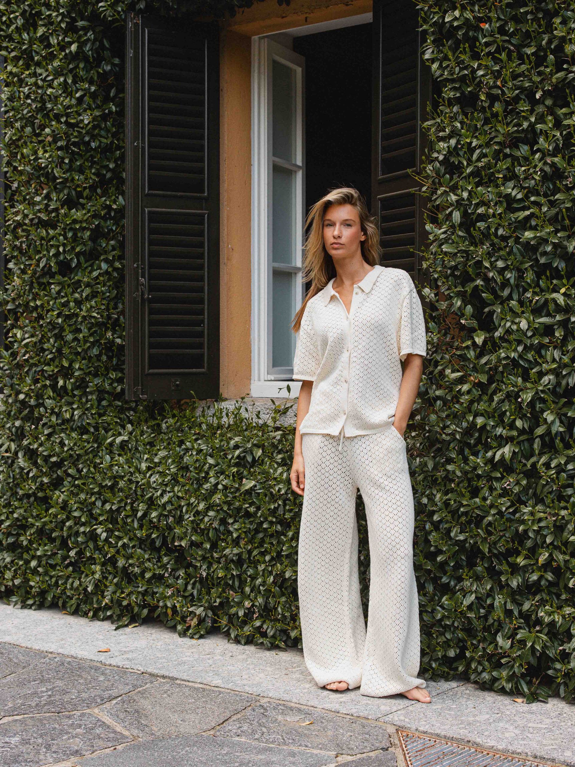 Creme Crochet Polo 1608 WEAR