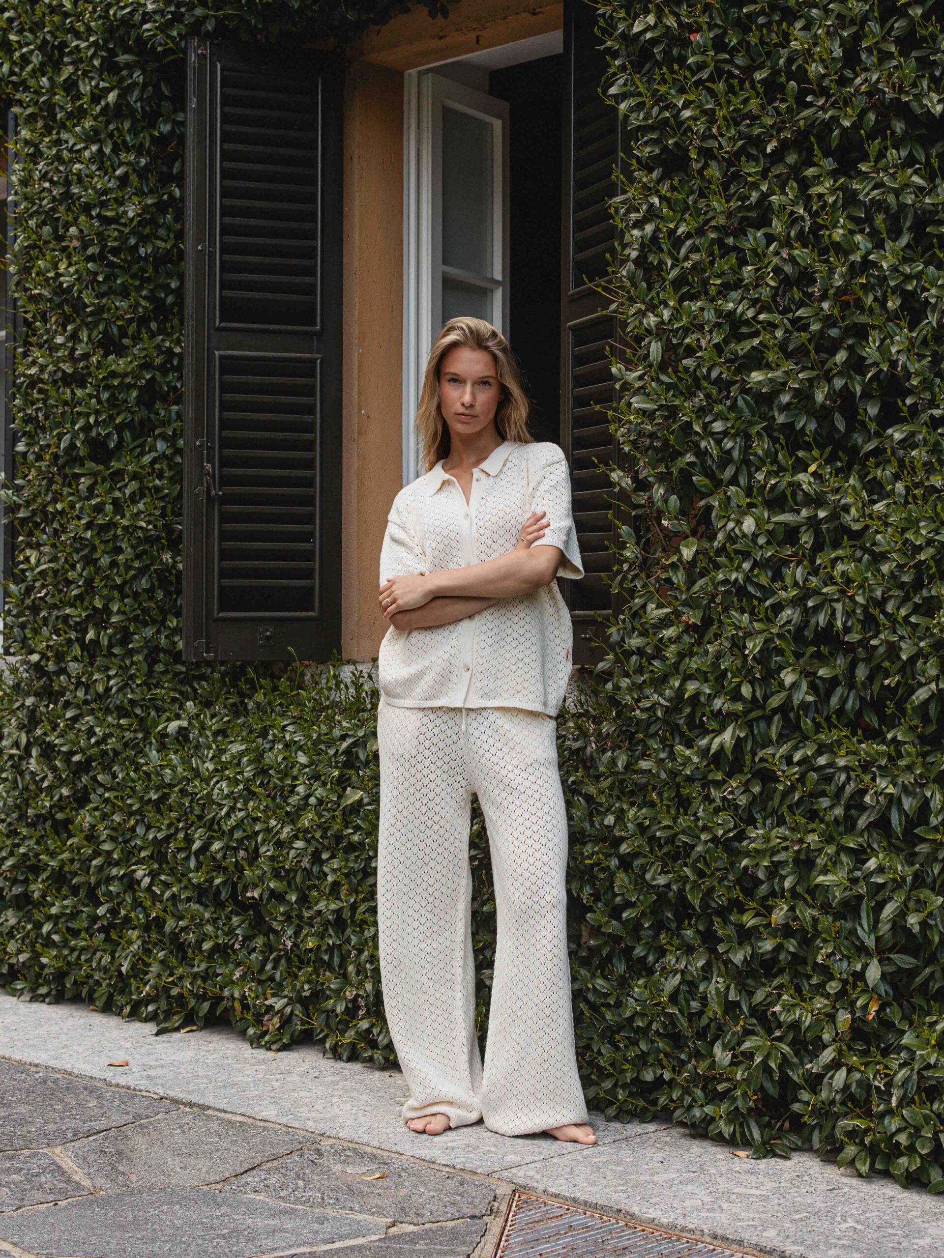 Creme Crochet Polo 1608 WEAR