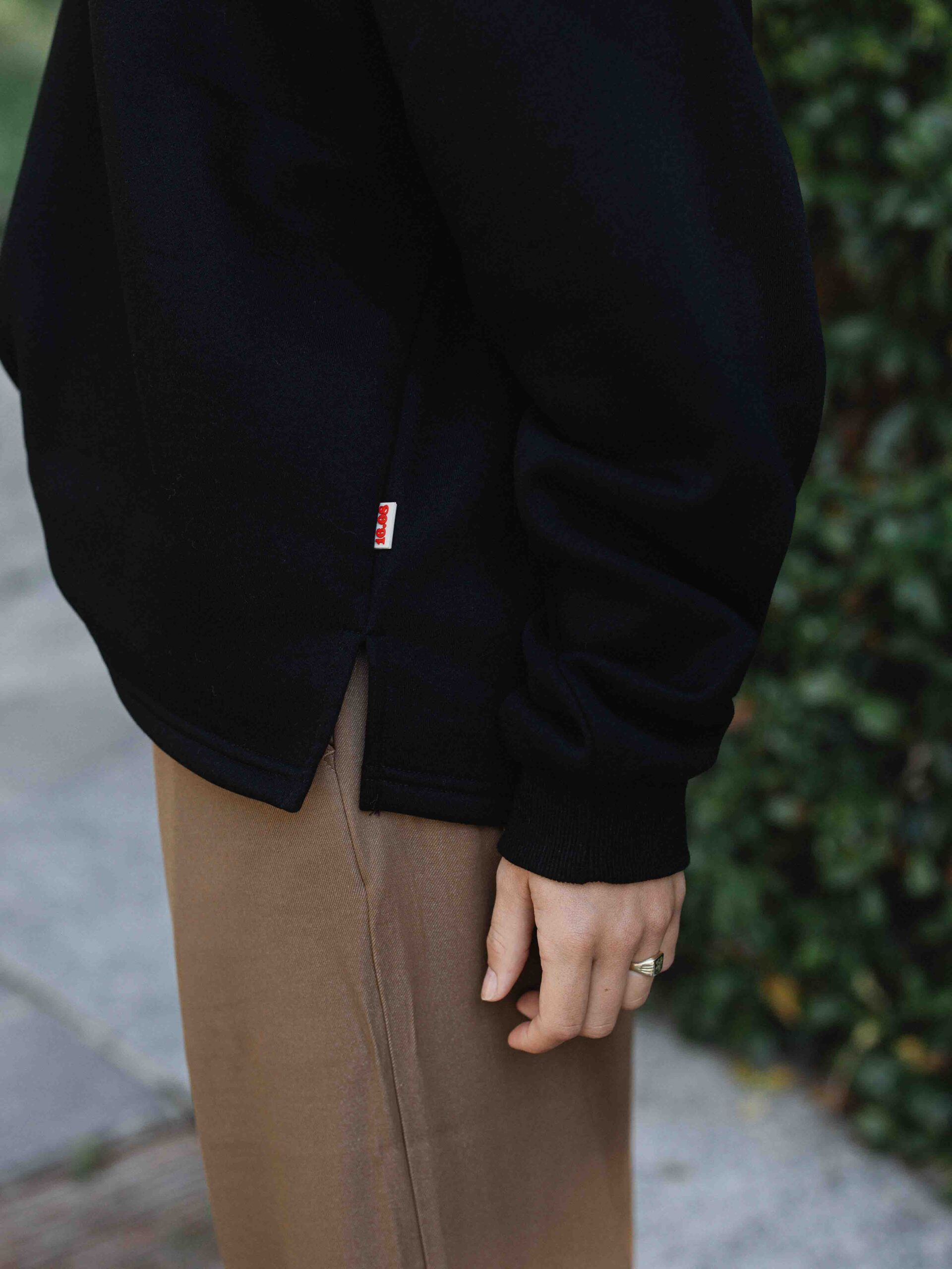Black Polo Sweater 1608 WEAR