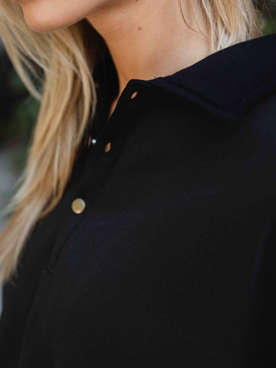 Black Polo Sweater