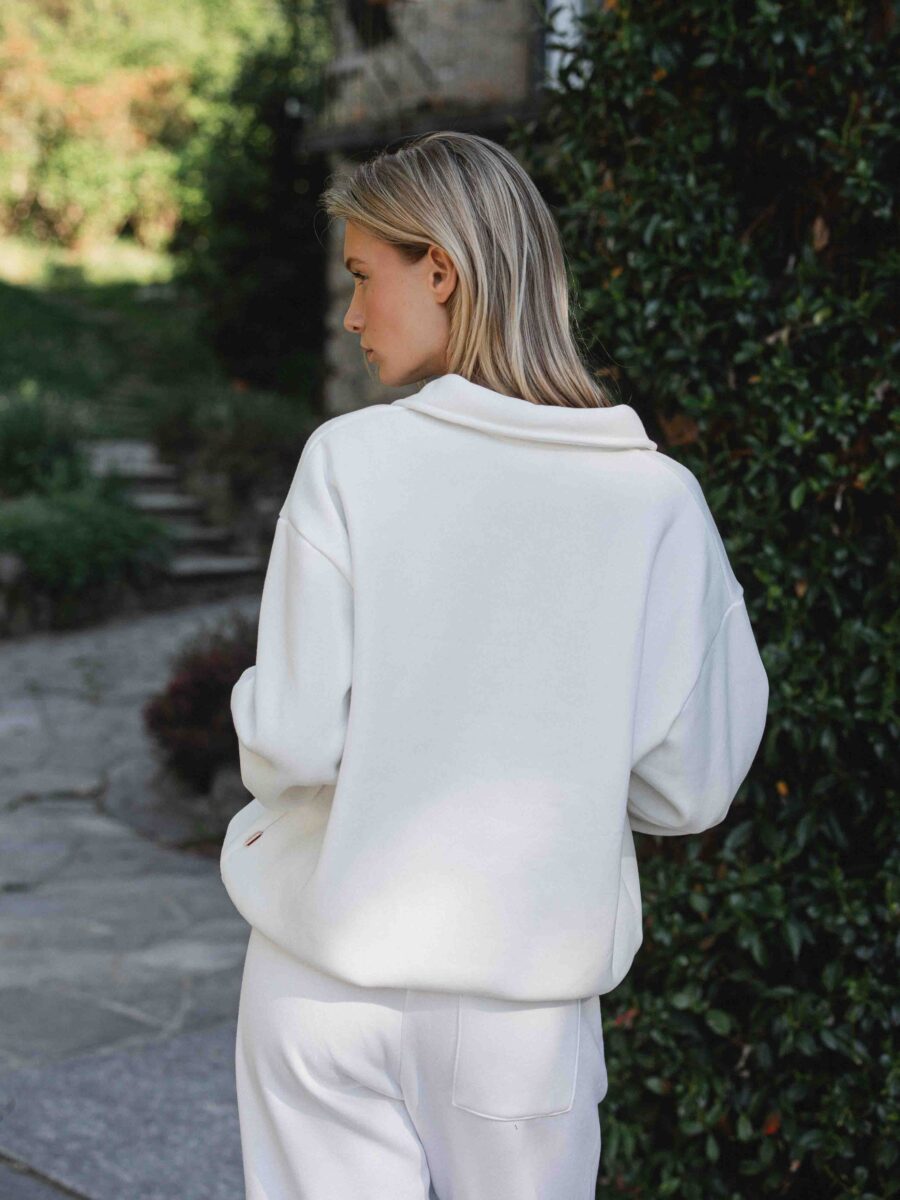 Off White Polo Sweater
