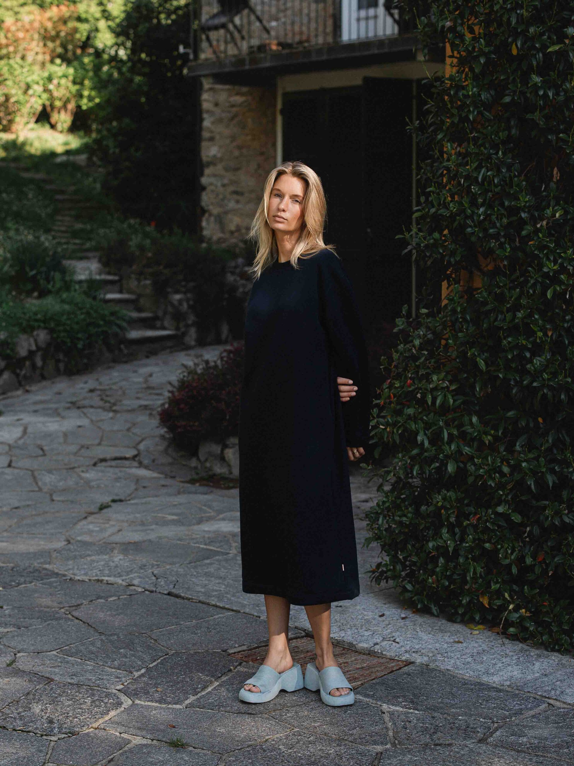 Navy Sweat Dress 1608 WEAR