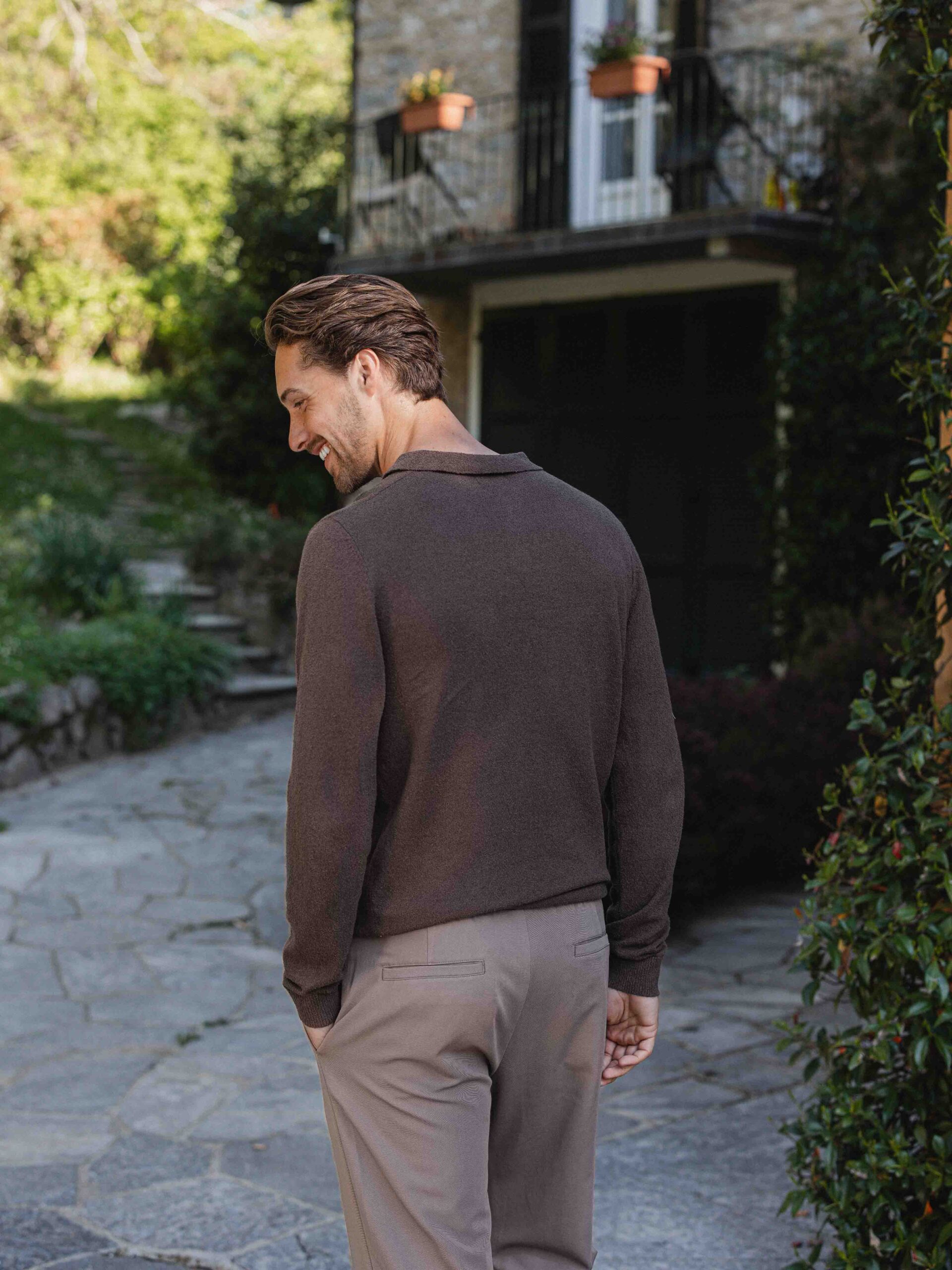 Dark Brown Boucle Polo 1608 WEAR