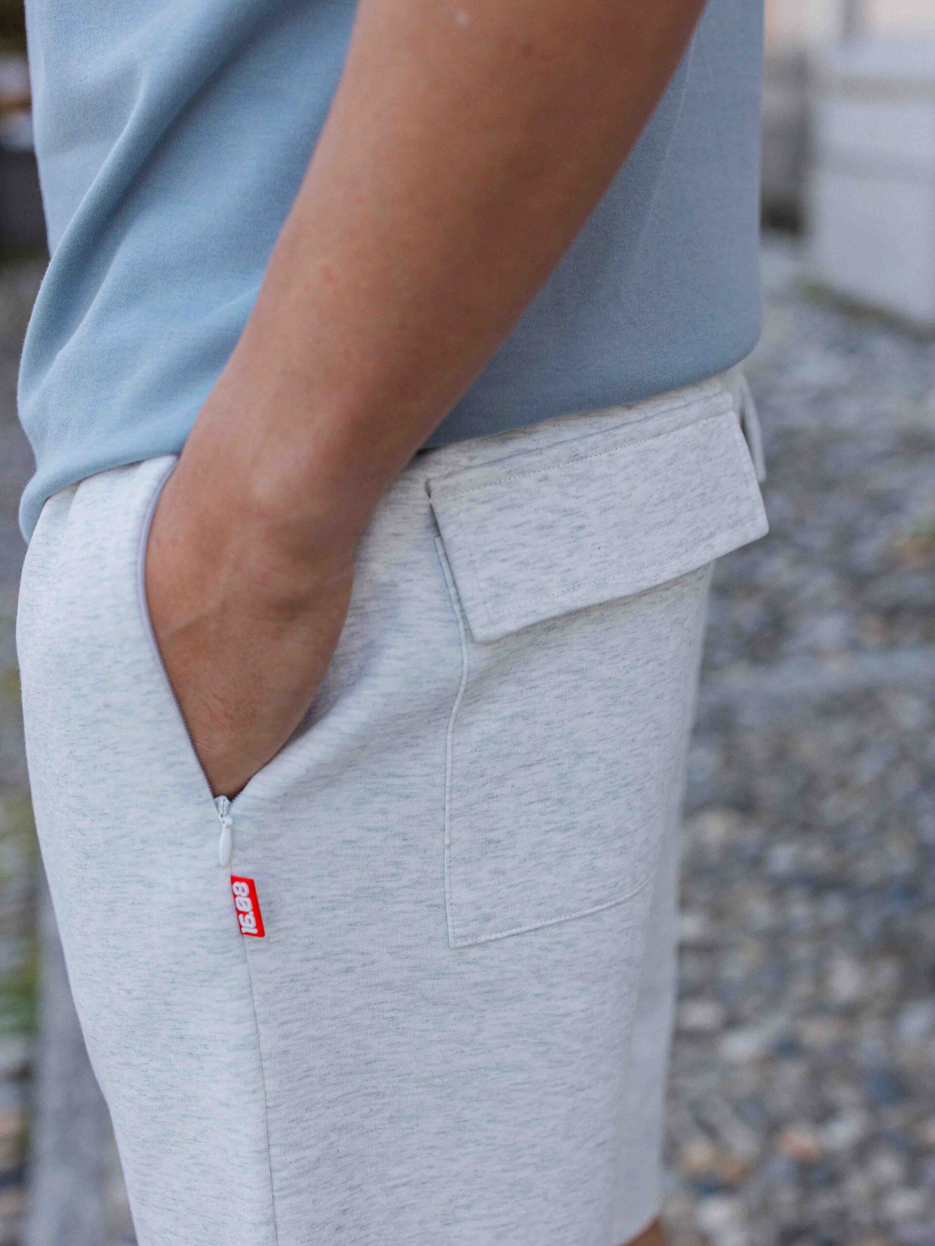 Light Grey Summer Short 1608 WEAR