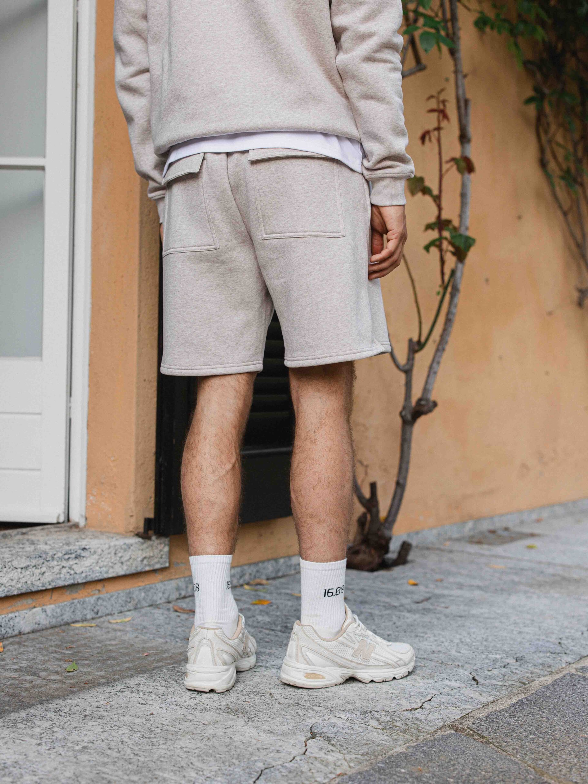 Brown Melange Oversized Short 1608 WEAR
