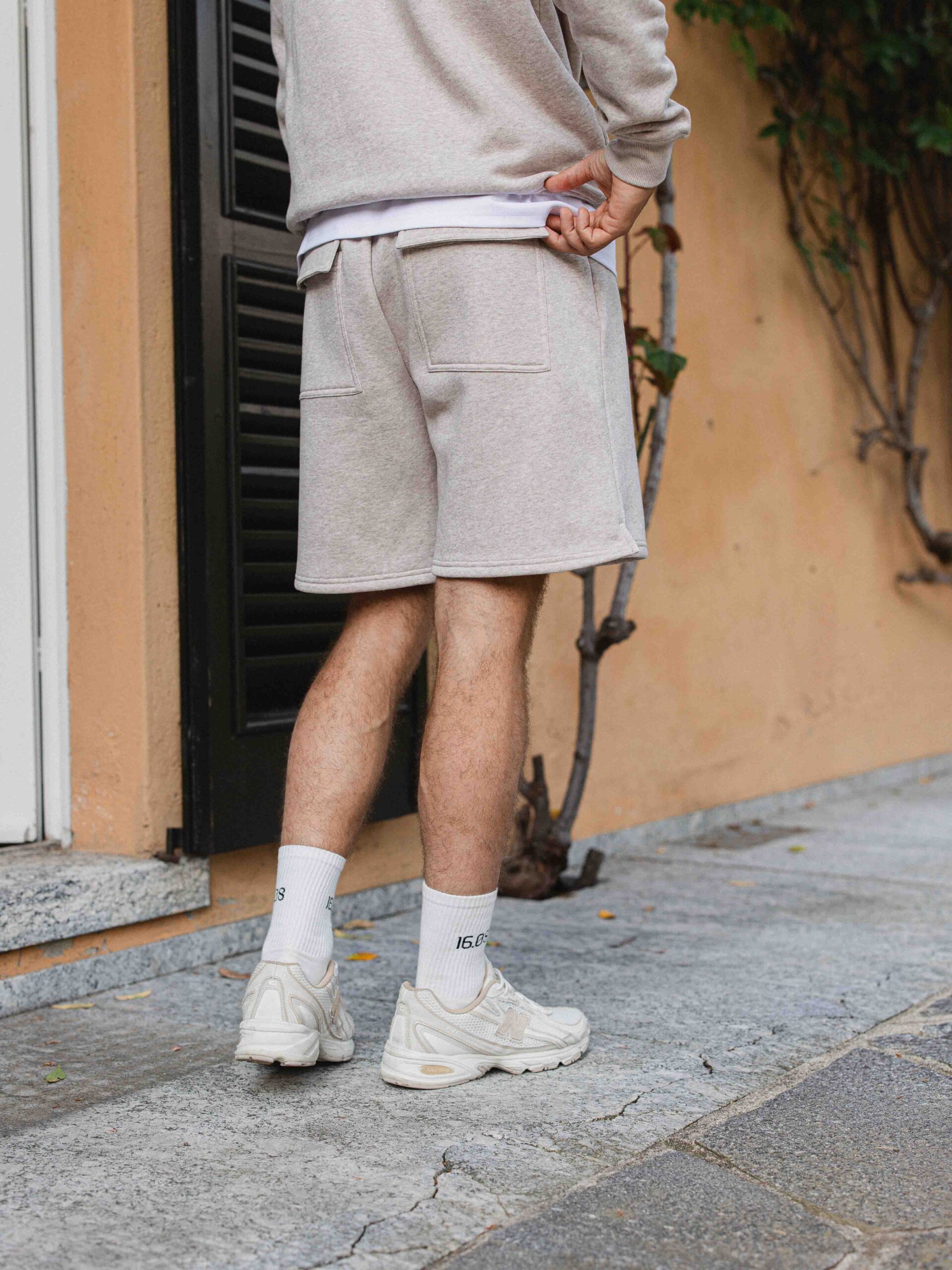 Brown Melange Oversized Short 1608 WEAR