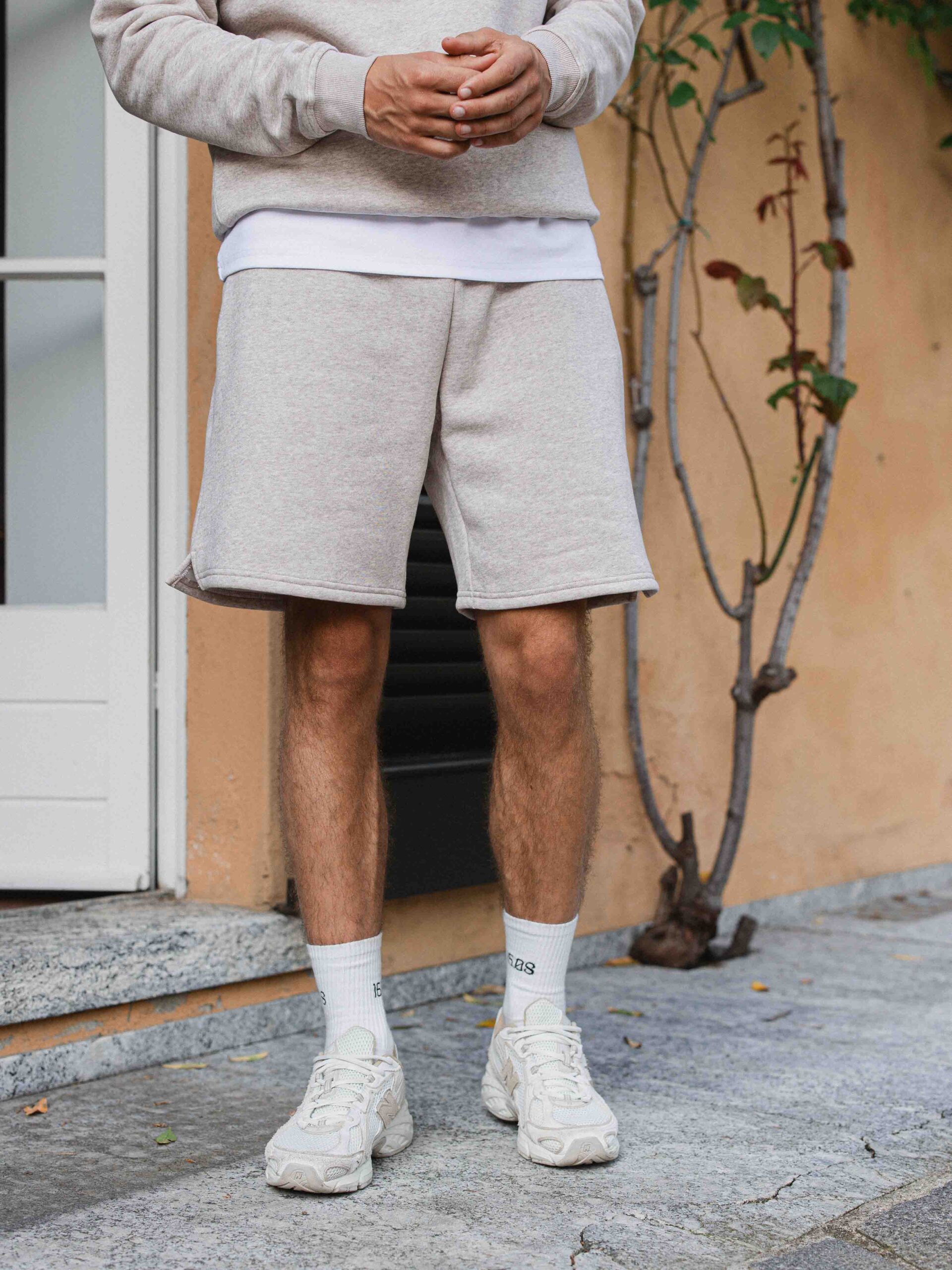 Brown Melange Oversized Short 1608 WEAR