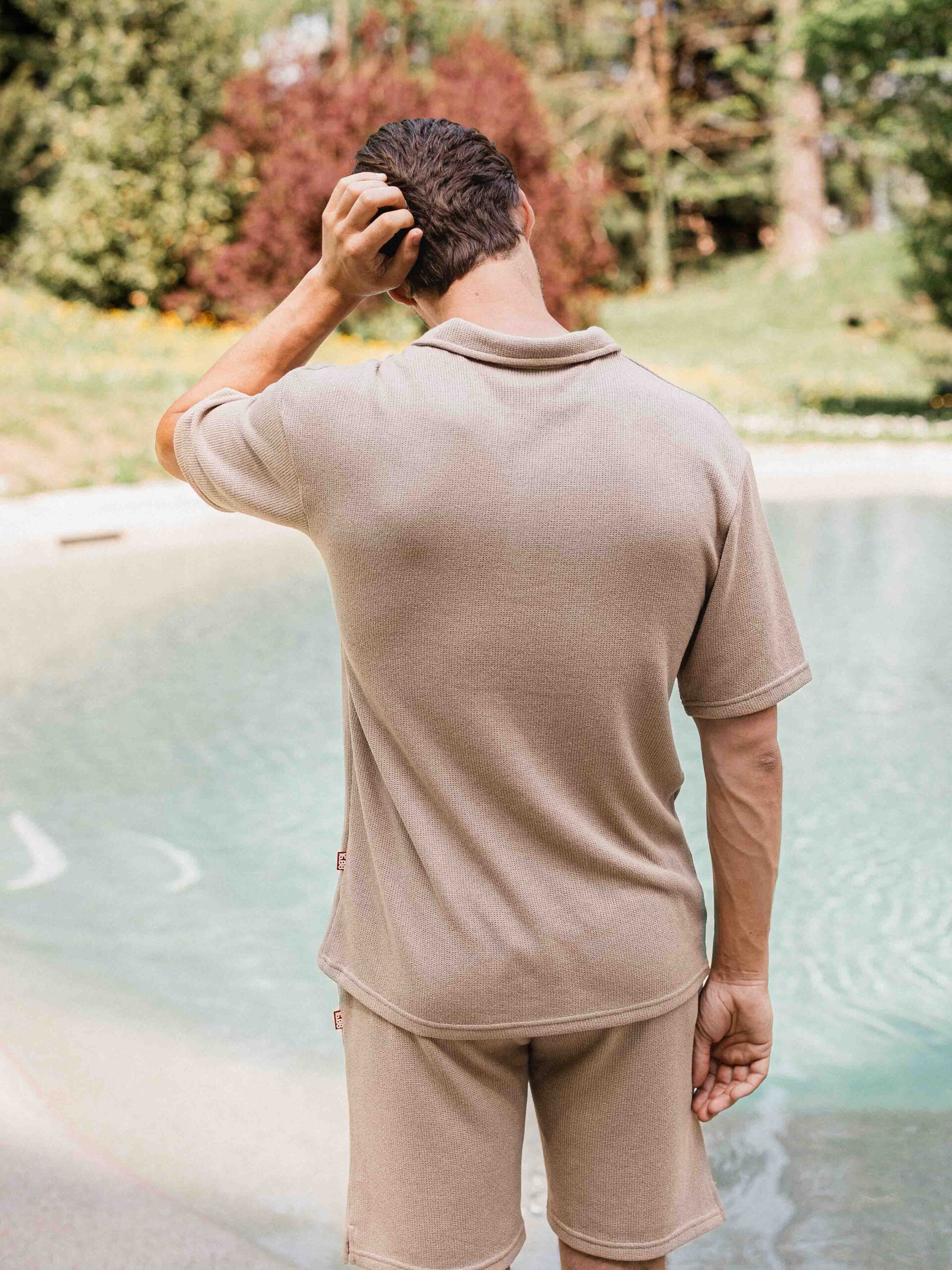 Sand Knitted Polo 1608 WEAR