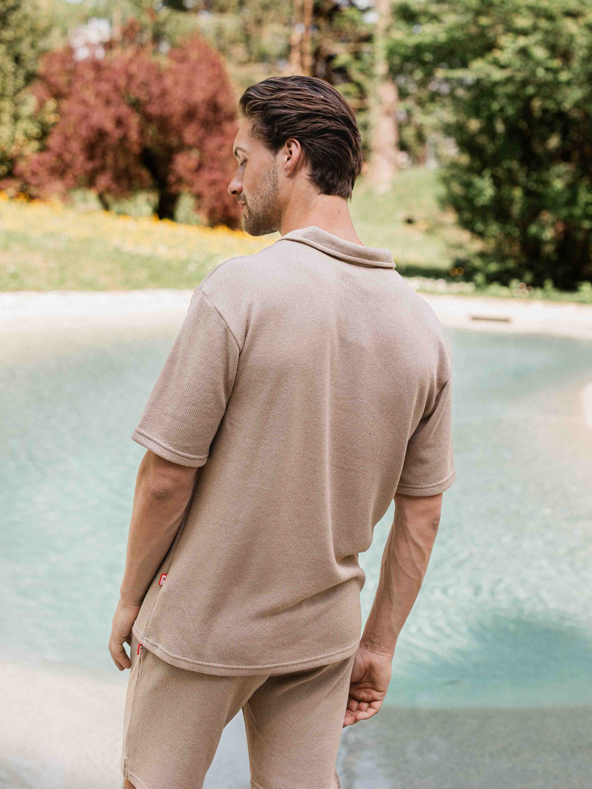 Sand Knitted Polo 1608 WEAR