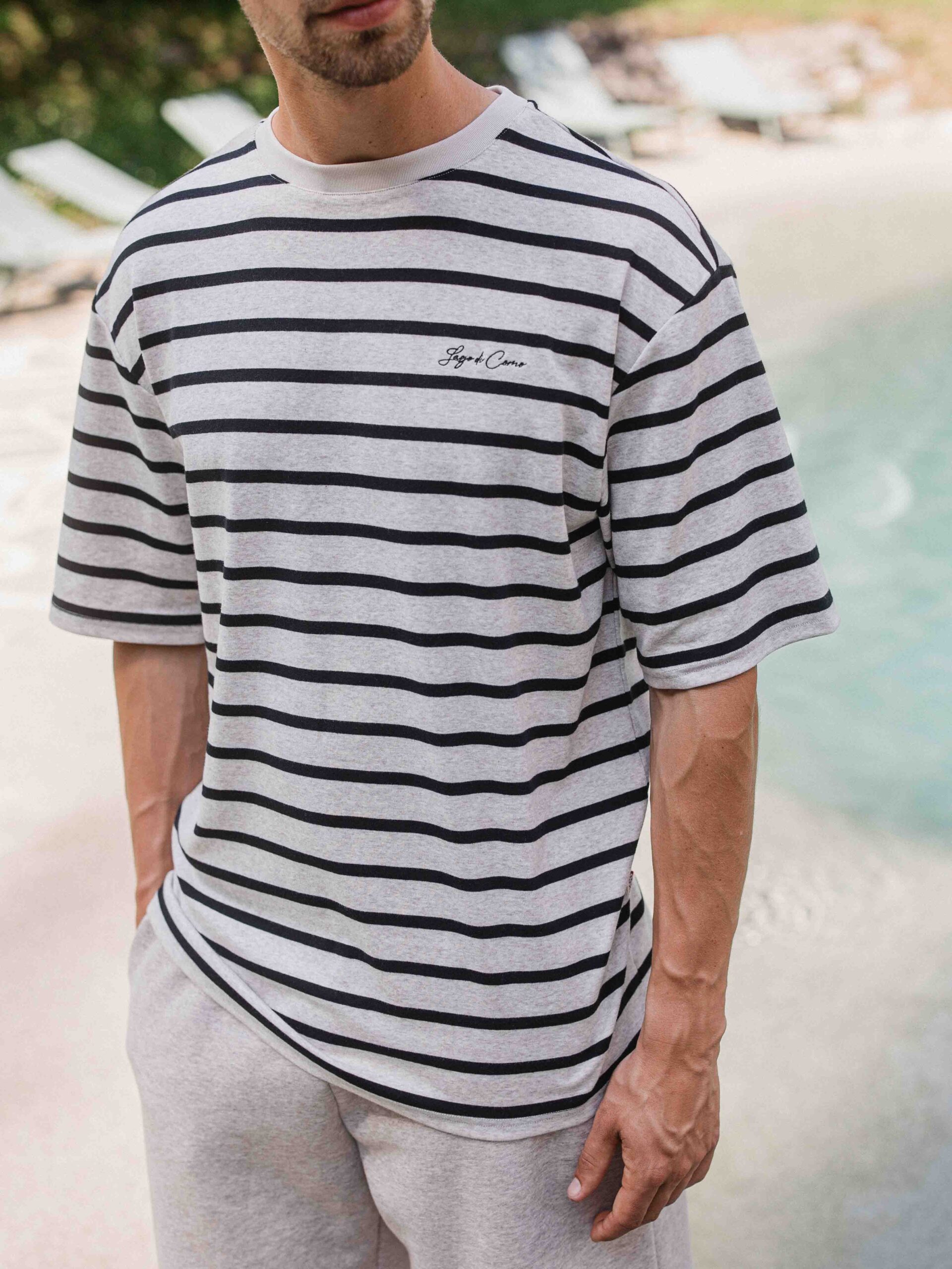Stripe Oversized T-shirt 1608 WEAR