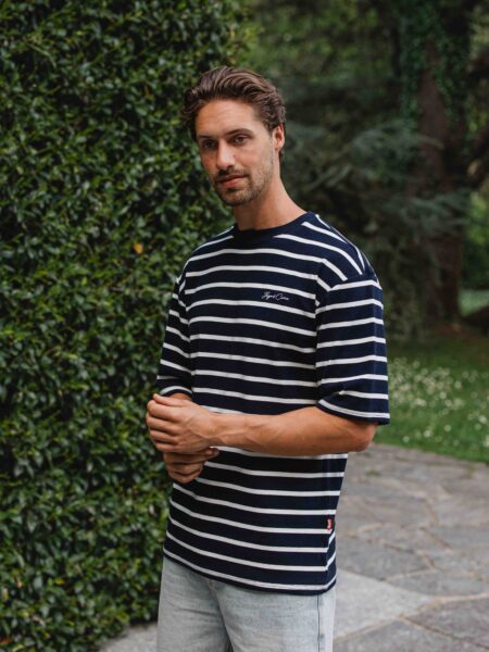 Navy Stripe Oversized T-shirt
