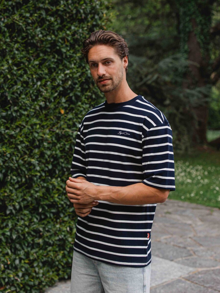 Navy Stripe Oversized T-shirt