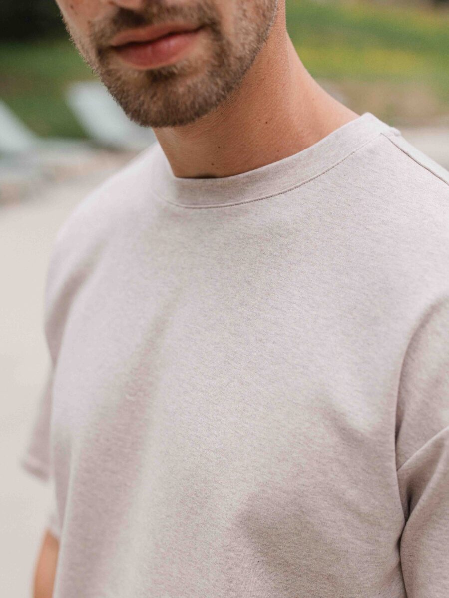 Brown Melange Oversized T-shirt