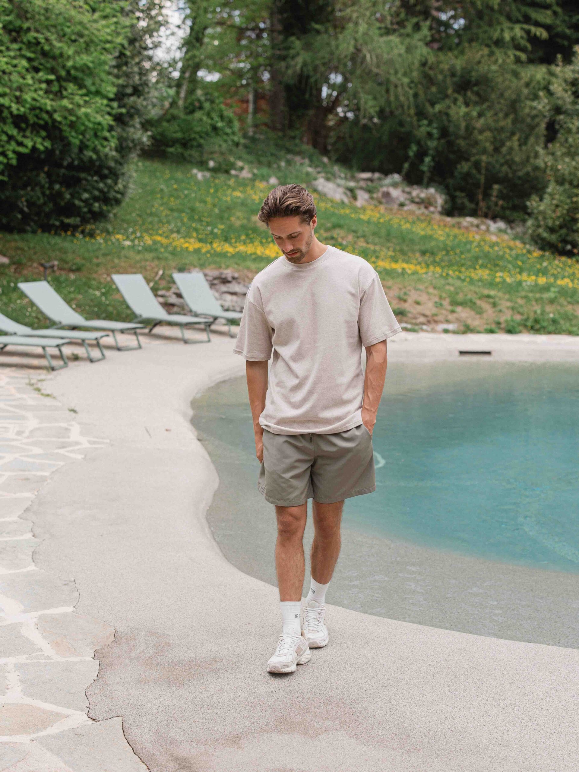 Brown Melange Oversized T-shirt 1608 WEAR