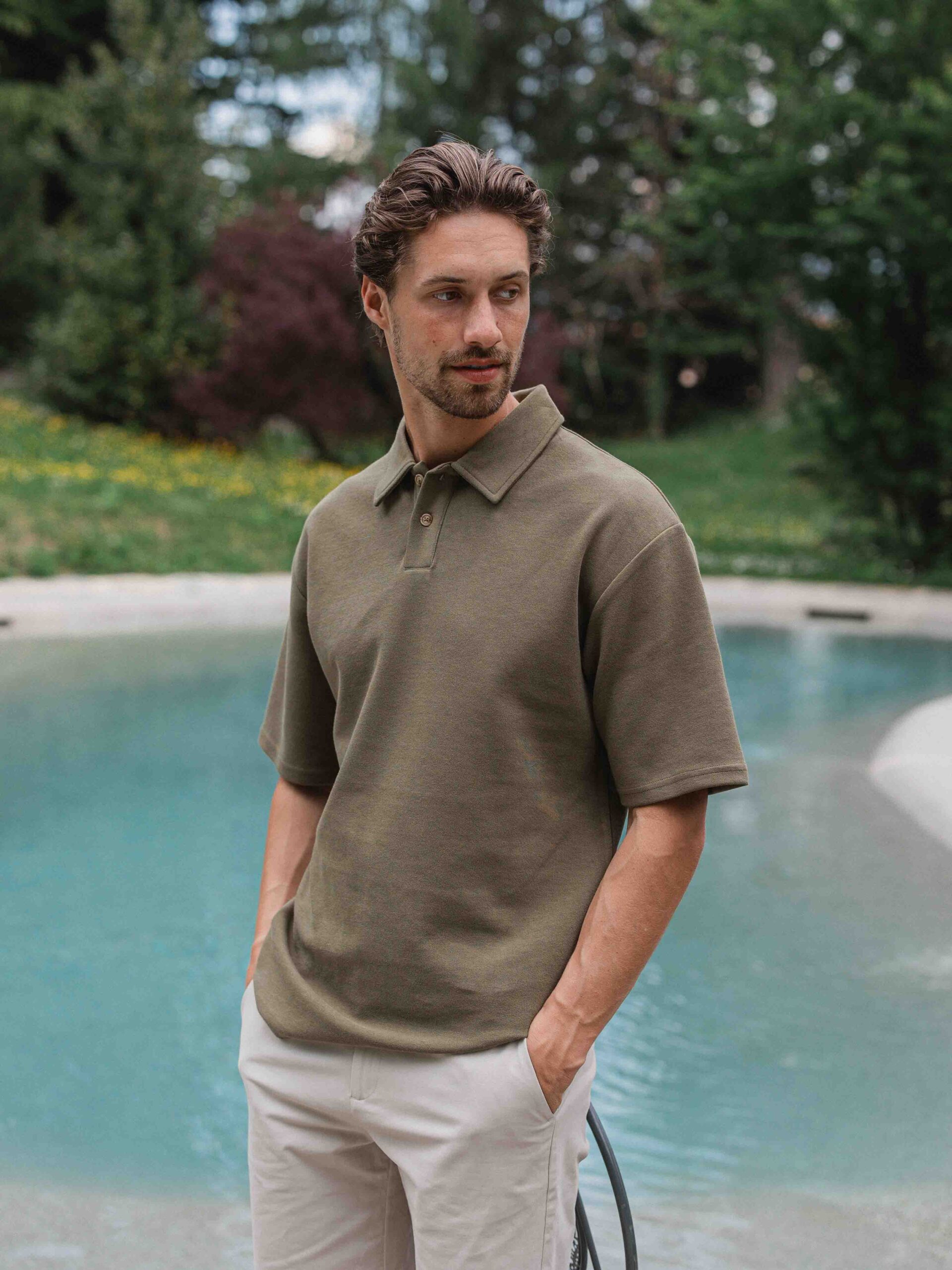 Green Oversized Poloshirt 1608 WEAR