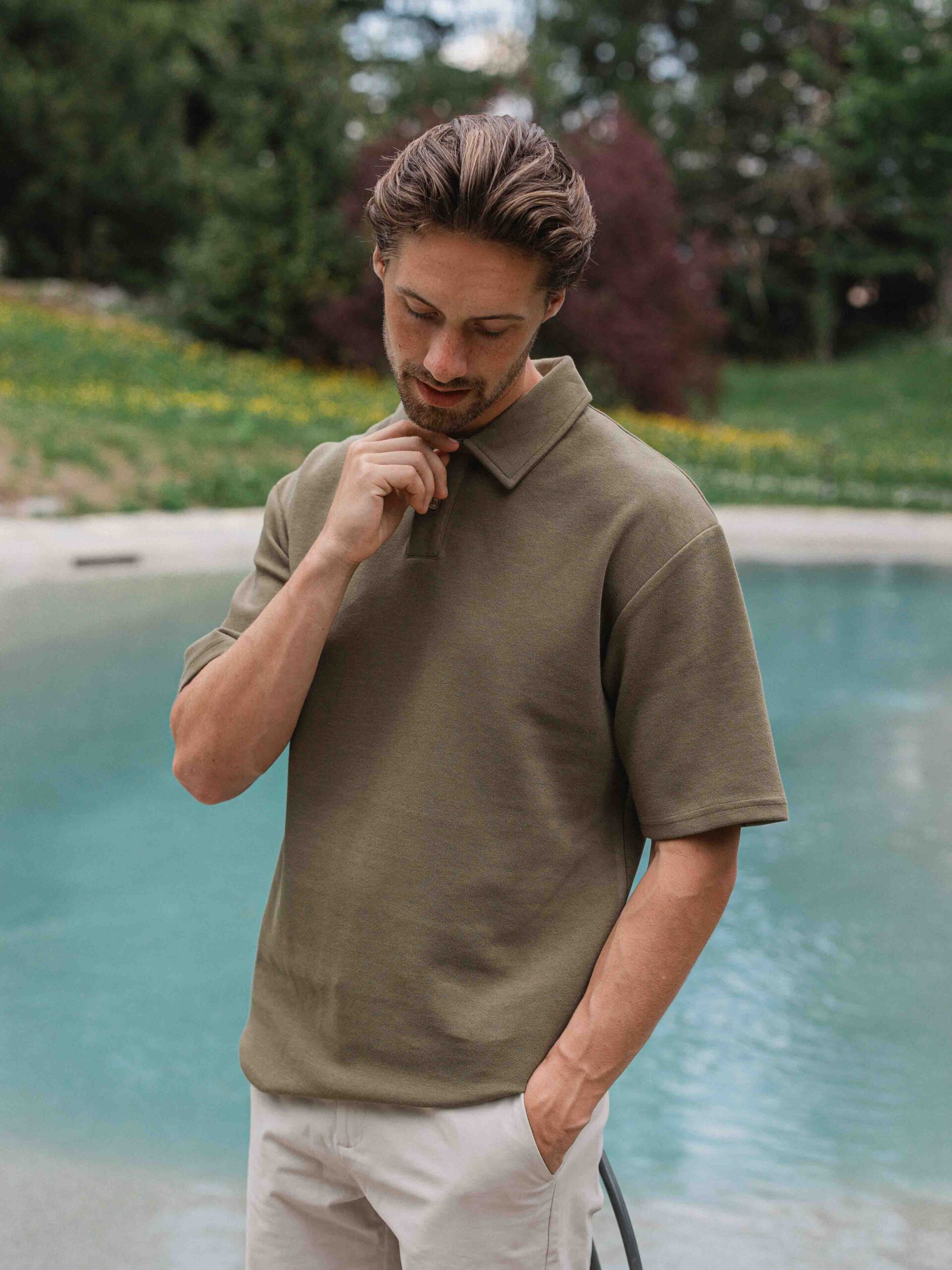 Green Oversized Poloshirt 1608 WEAR