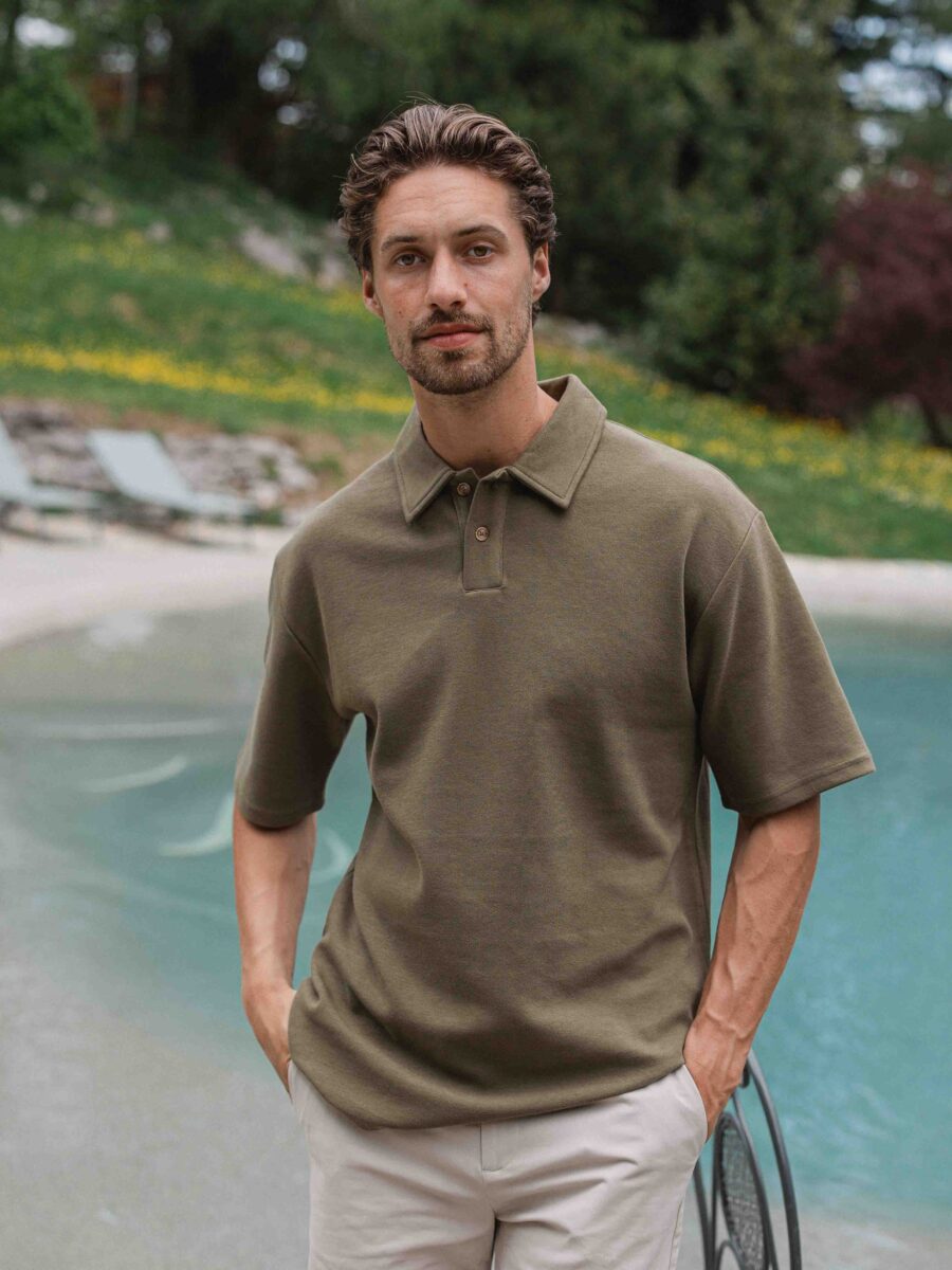 Green Oversized Poloshirt 1608 WEAR