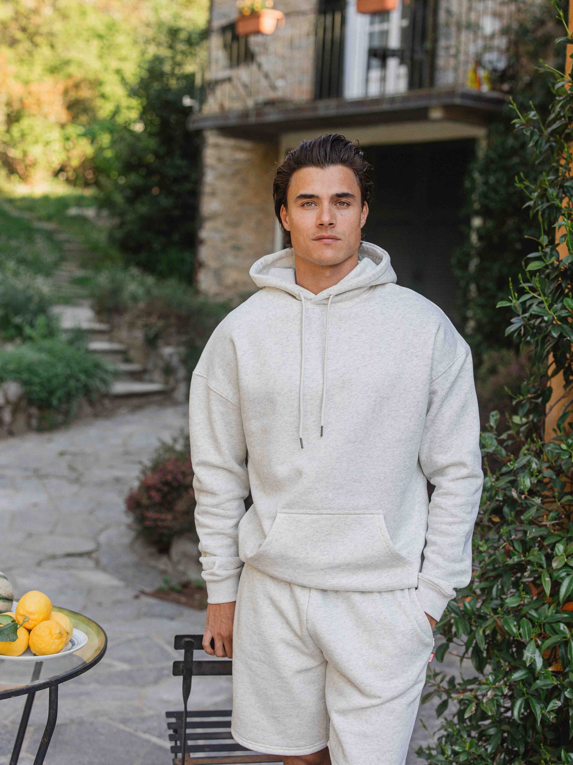 Warm Grey Oversized Hoodie 1608 WEAR